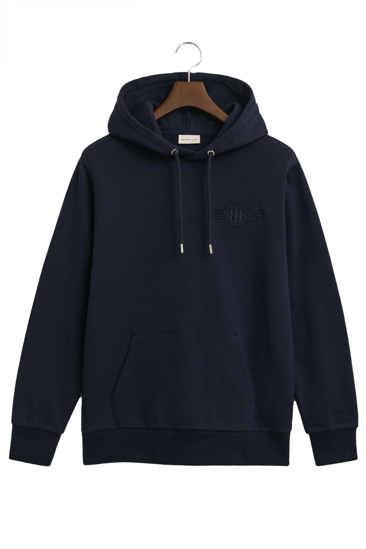 GANT ΦΟΥΤΕΡ REG TONAL SHIELD HOODIE ΜΠΛΕ