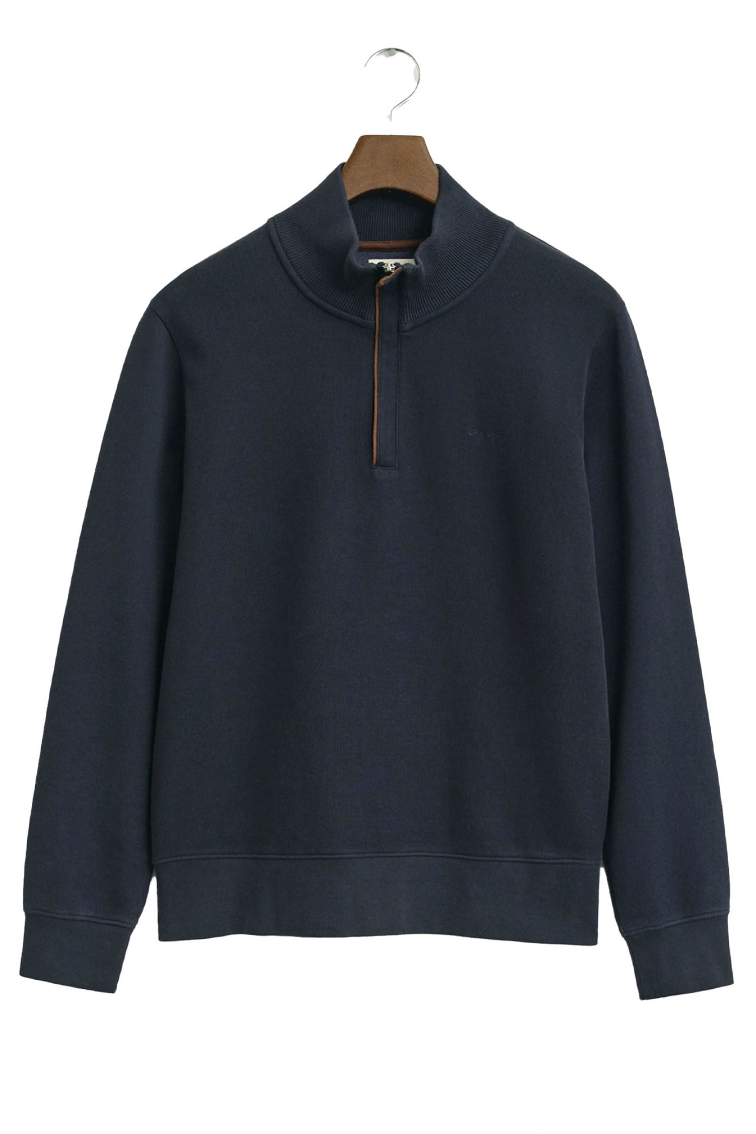 GANT ΠΛΕΚΤΟ HALF ZIP SACKER RIB ΜΠΛΕ