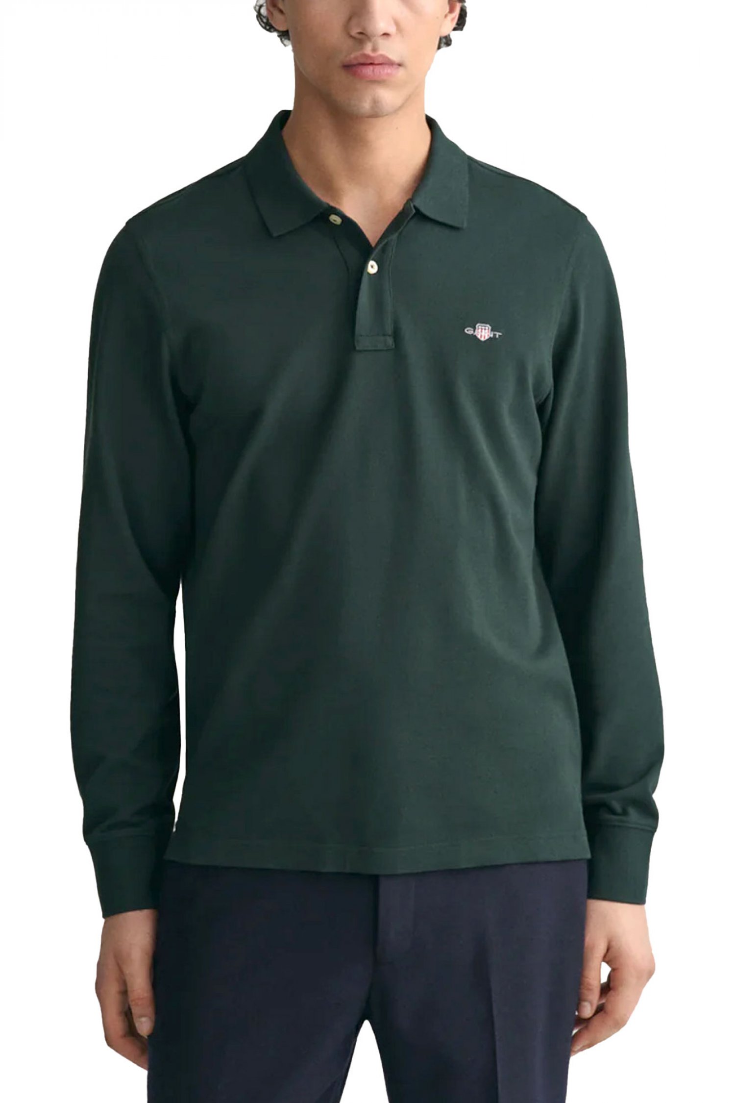 GANT POLO REG SHIELD LS PIQUE RUGGER ΚΥΠΑΡΙΣΣΙ