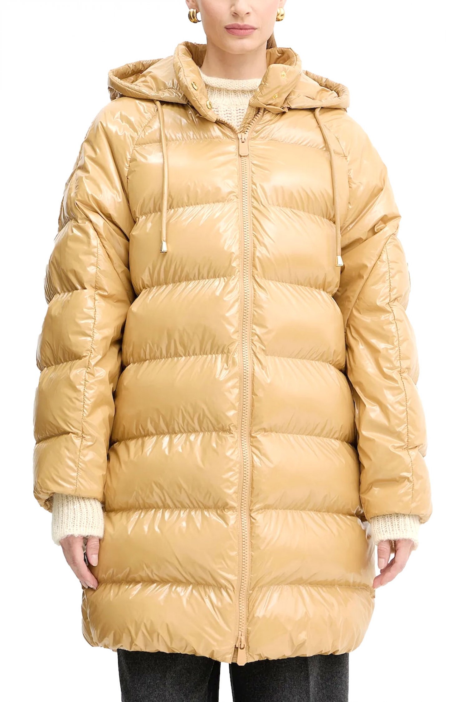 PINKO ΜΠΟΥΦΑΝ BURRO QUILTED JACKET ΦΟΥΣΚΩΤΟ ΜΠΕΖ