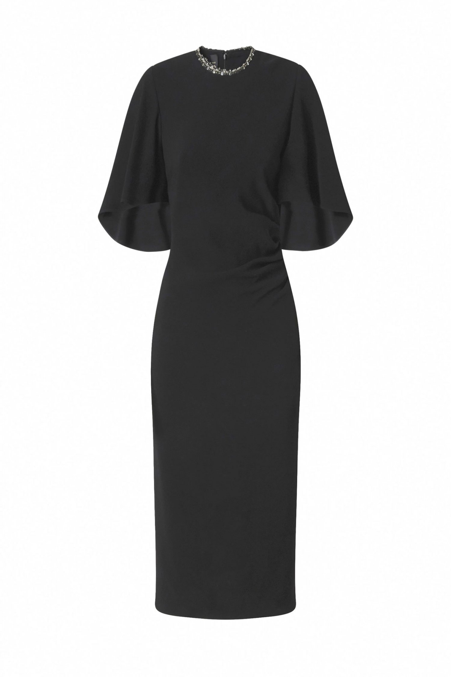 PINKO ΦΟΡΕΜΑ MIDI SCOPONE DRESS ΜΑΥΡΟ