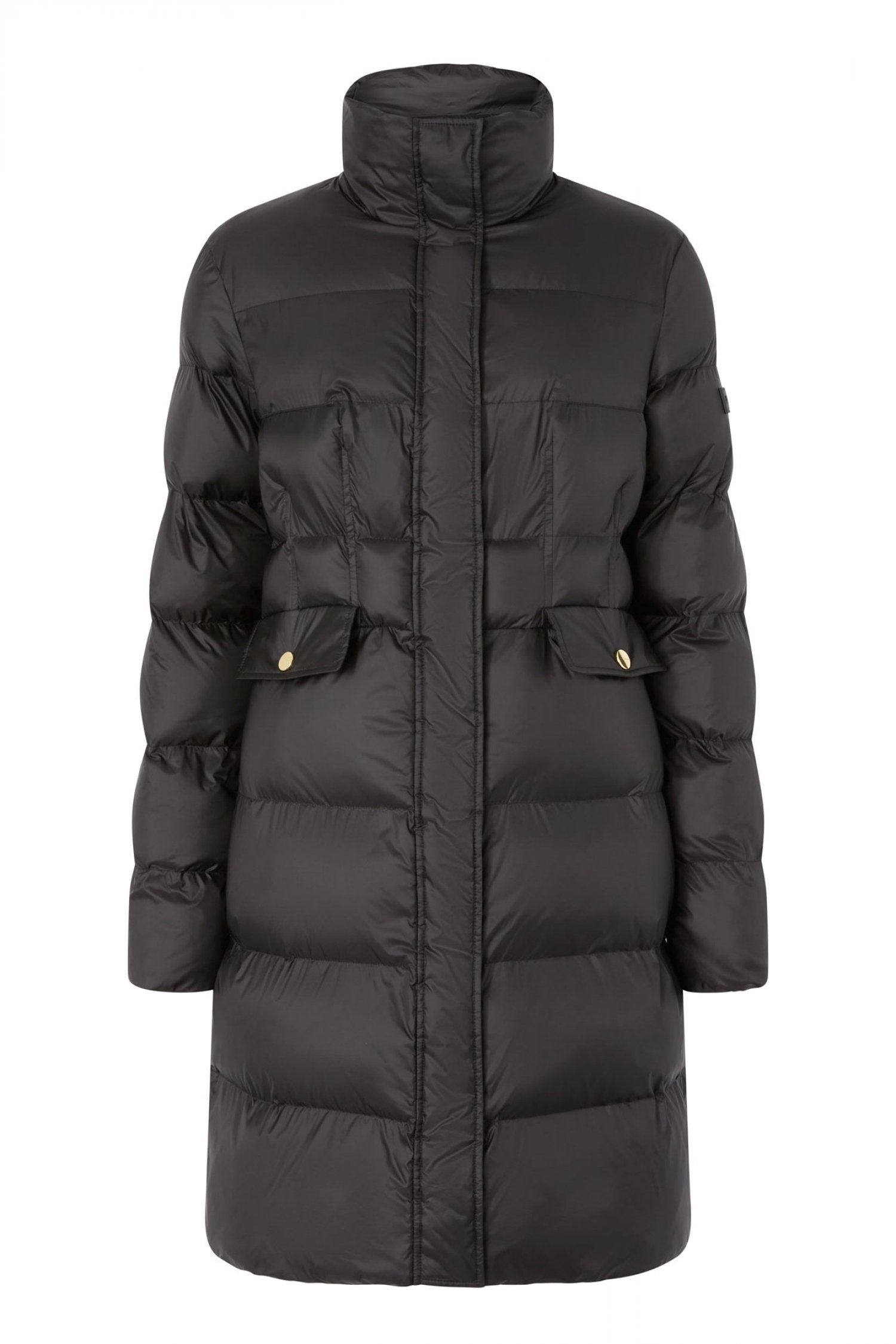 PINKO ΜΠΟΥΦΑΝ USOA QUILTED JACKET ΜΑΚΡΥ ΑΠΌ ΠΟΥΠΟΥΛΑ ΜΑΥΡΟ