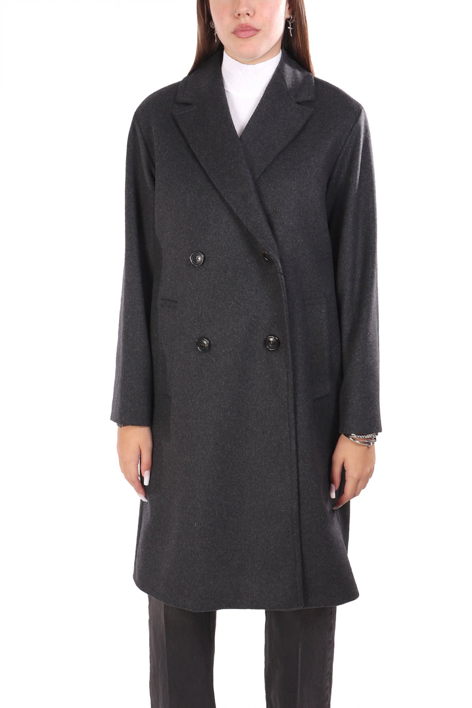 MARELLA ΠΑΛΤΟ ΣΤΑΥΡΩΤΟ ROLL ΑΝΘΡΑΚΙ