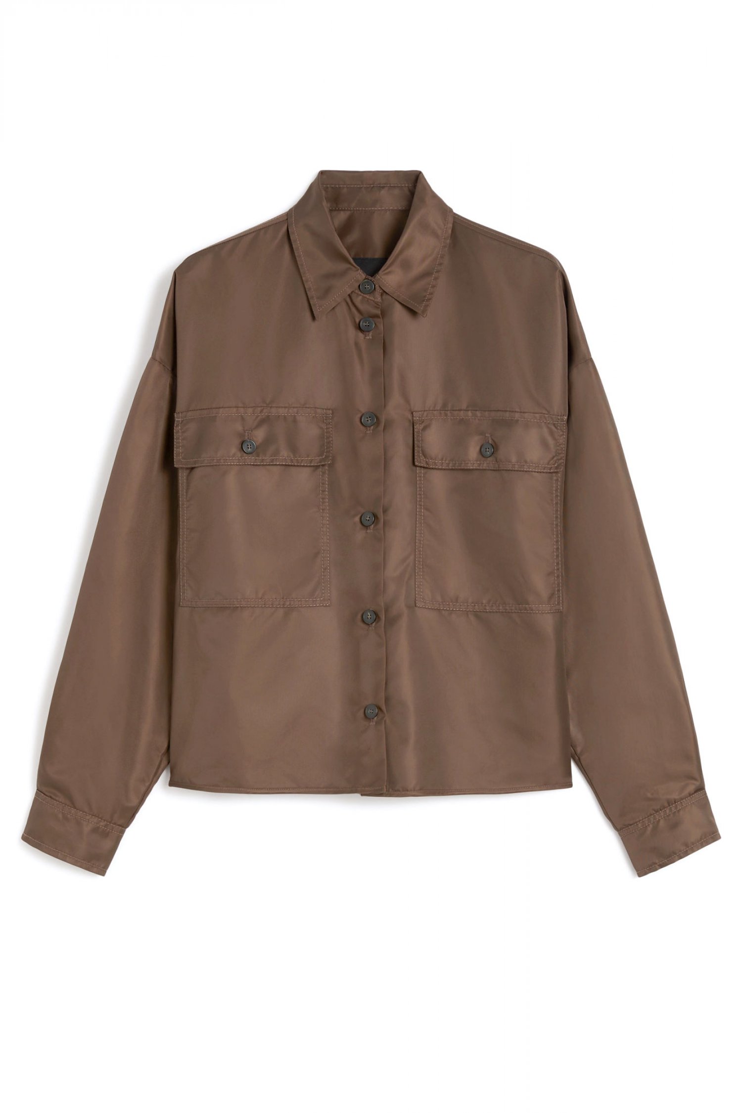 MAX MARA WEEKEND ΜΠΟΥΦΑΝ ΚΟΝΤΟ RAINCOAT VIVETTA ΚΑΦΕ