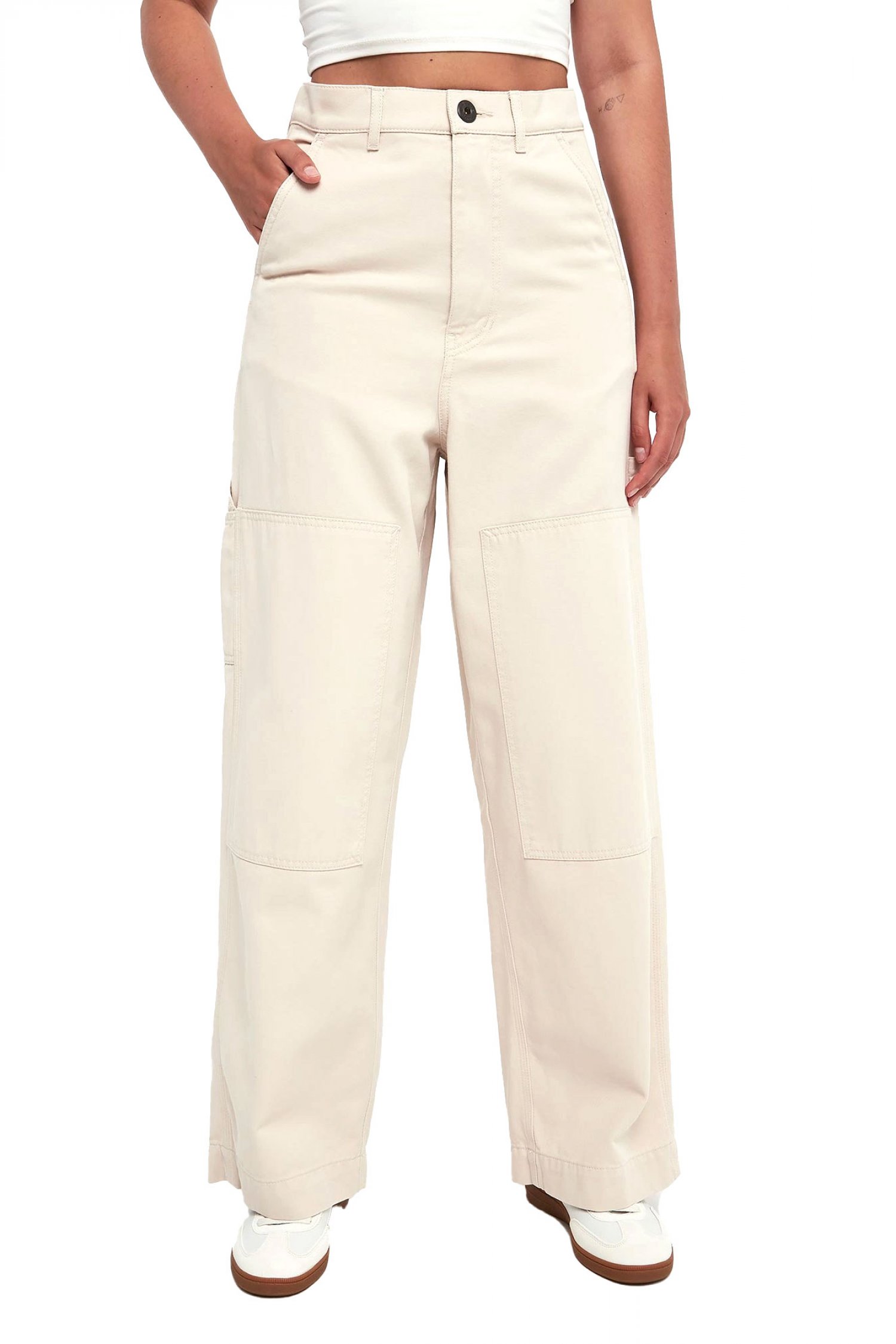 MAX MARA WEEKEND ΠΑΝΤΕΛΟΝΑ JEANS CARGO CARONTE ΕΚΡΟΥ