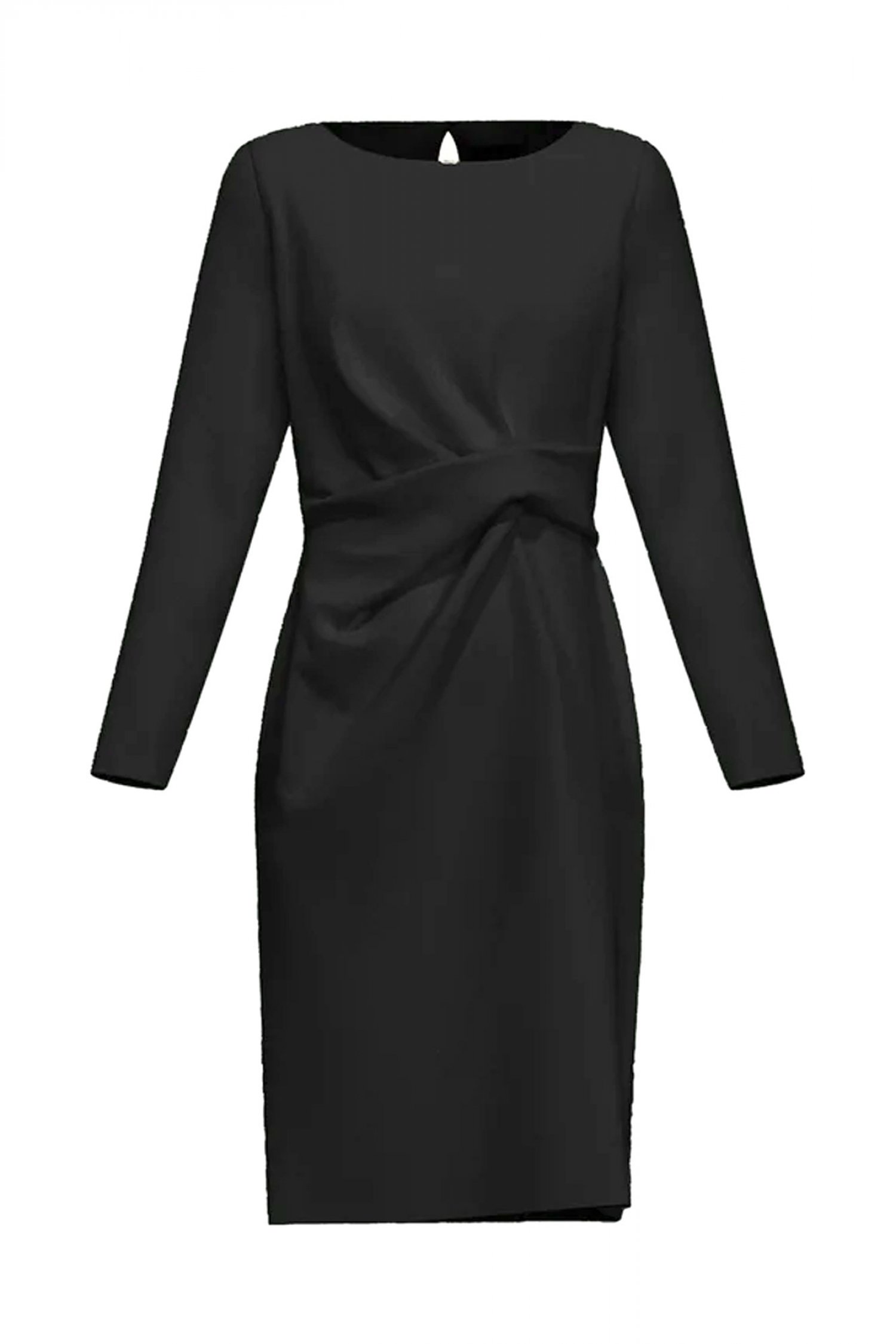 MARELLA EMME ΦΟΡΕΜΑ MIDI KADIAK ΜΑΥΡΟ