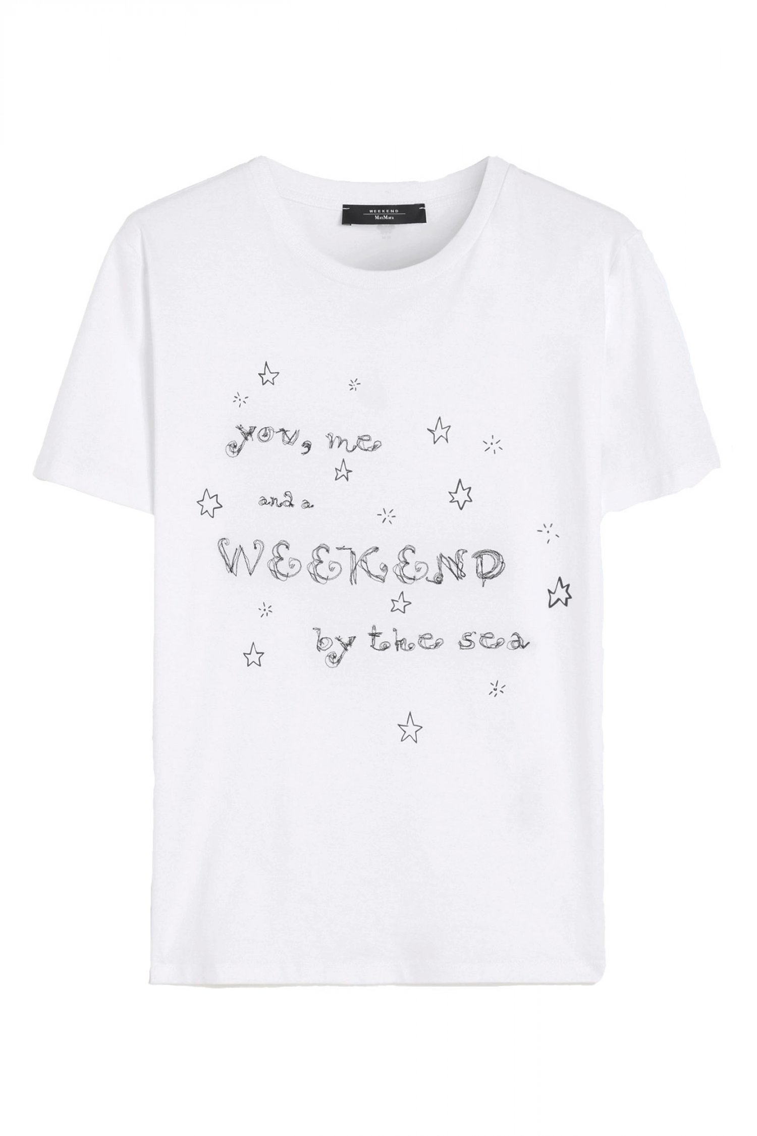 MAX MARA WEEKEND T-SHIRT ROUNDNECK ARA ΛΕΥΚΟ