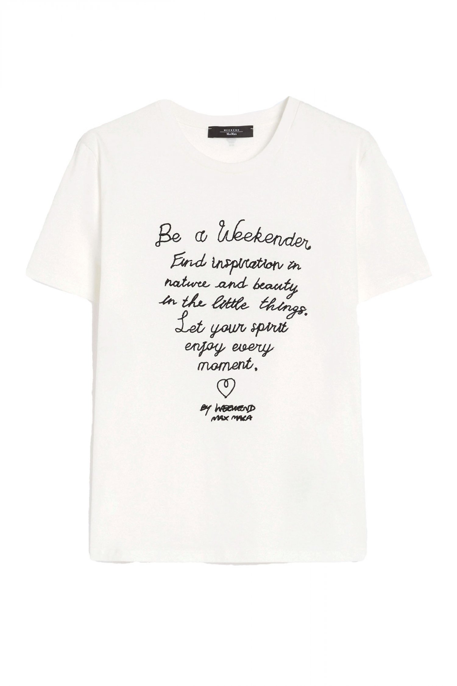 MAX MARA WEEKEND T-SHIRT ROUNDNECK ARA ΛΕΥΚΟ