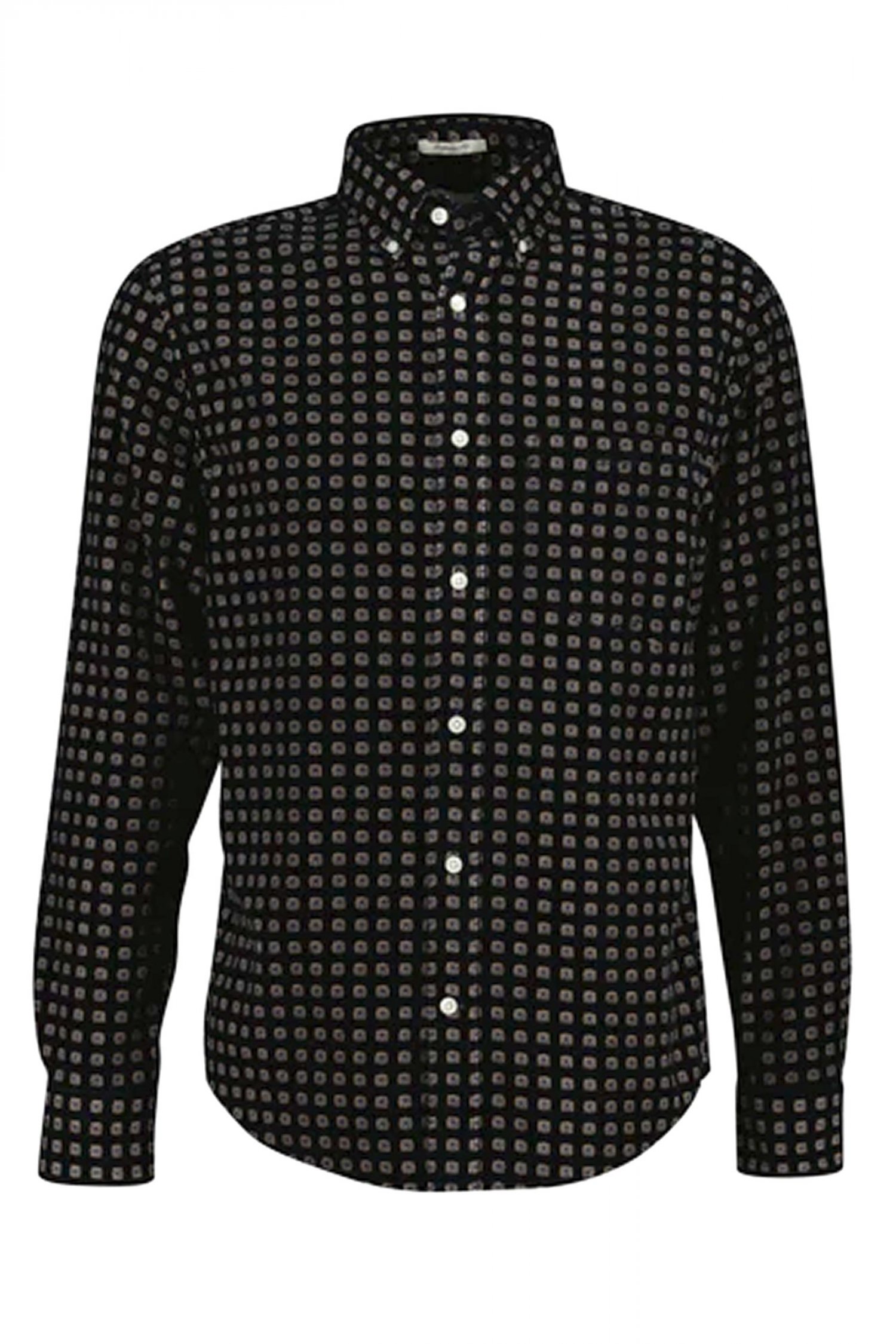 GANT ΠΟΥΚΑΜΙΣΟ ΜΙΚΡΟΣΧΕΔΙΟ ΚΟΤΛΕ REG AOP PRINT CORDUROY SHIRT ΣΚΟΥΡΟ ΜΠΛΕ