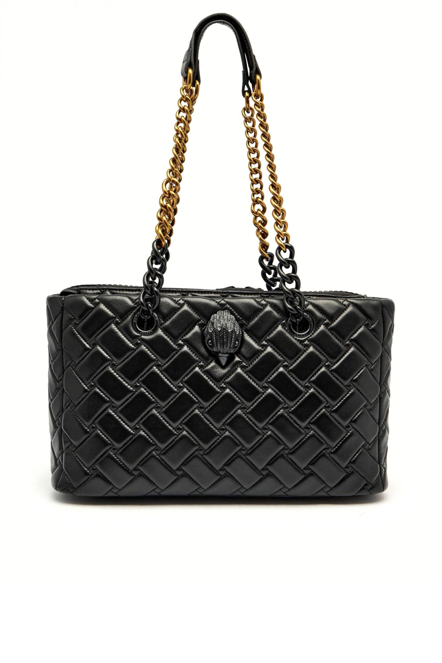 KURT GEIGER ΤΣΑΝΤΑ ΩΜΟΥ KENSINGTON SH KURT DR KAΠΙΤΟΝΕ LOGO ΜΑΥΡΟ