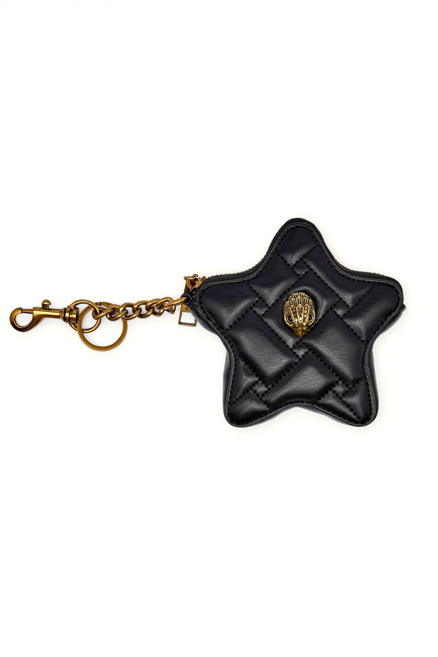 KURT GEIGER ΜΠΡΕΛΟΚ KENSINGTON STAR CHARM KAΠΙΤΟΝΕ LOGO ΜΑΥΡΟ