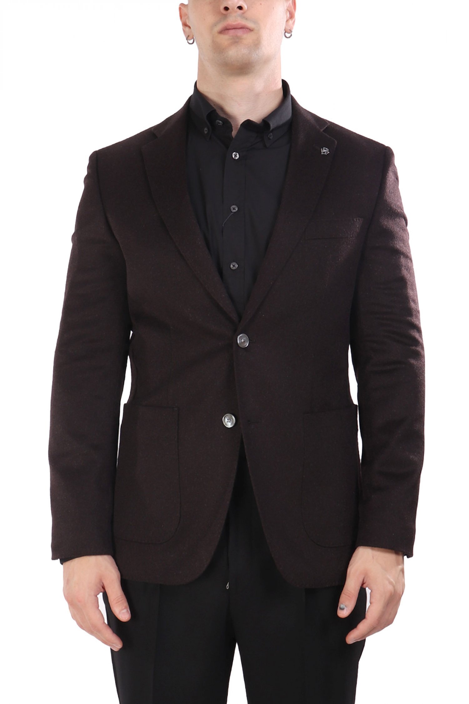 BOSS ΣΑΚΑΚΙ REGULAR FIT H-JENSON-233 COLOMBO PURE CASHMERE ΚΑΦΕ