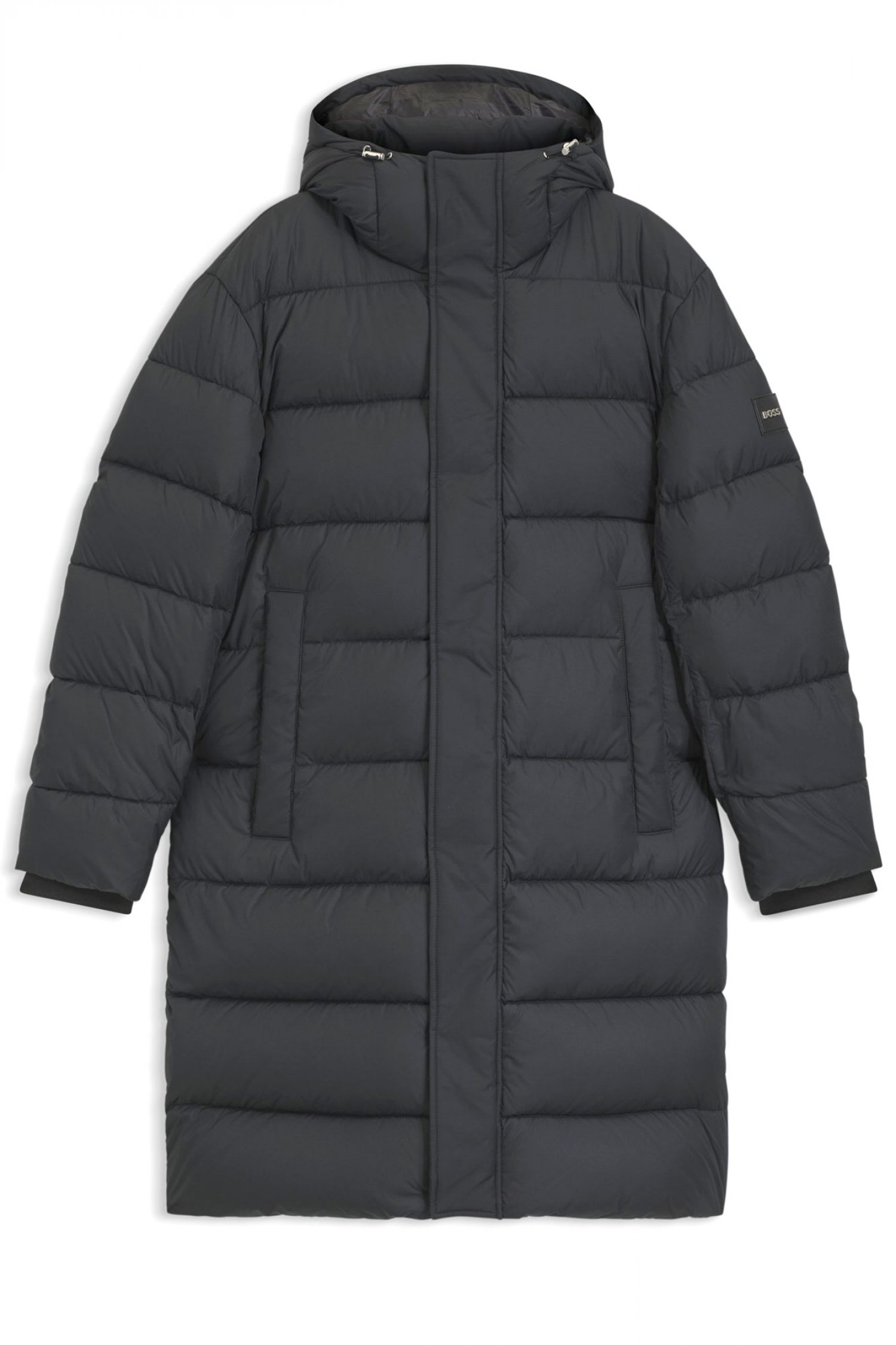 BOSS ΜΠΟΥΦΑΝ PUFFER H-CENUTO HOODIE ΜΑΥΡΟ