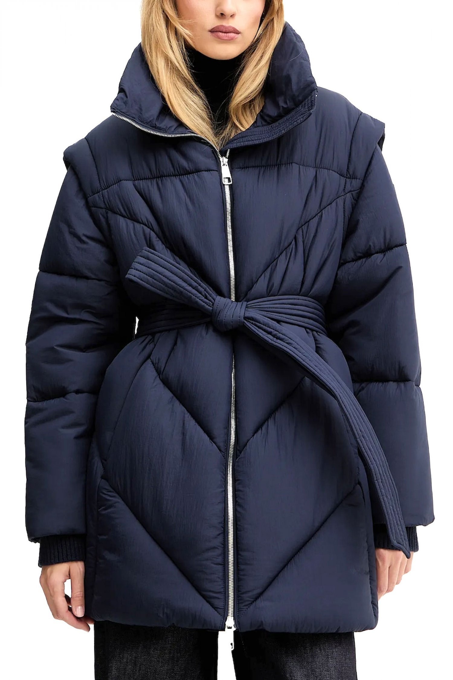 BOSS CASUAL ΜΠΟΥΦΑΝ C_PIOBELLA ΦΟΥΣΚΩΤΟ ΑΠΟΣΠΩΜΕΝΗ ΖΩΝΗ ΣΚΟΥΡΟ ΜΠΛΕ