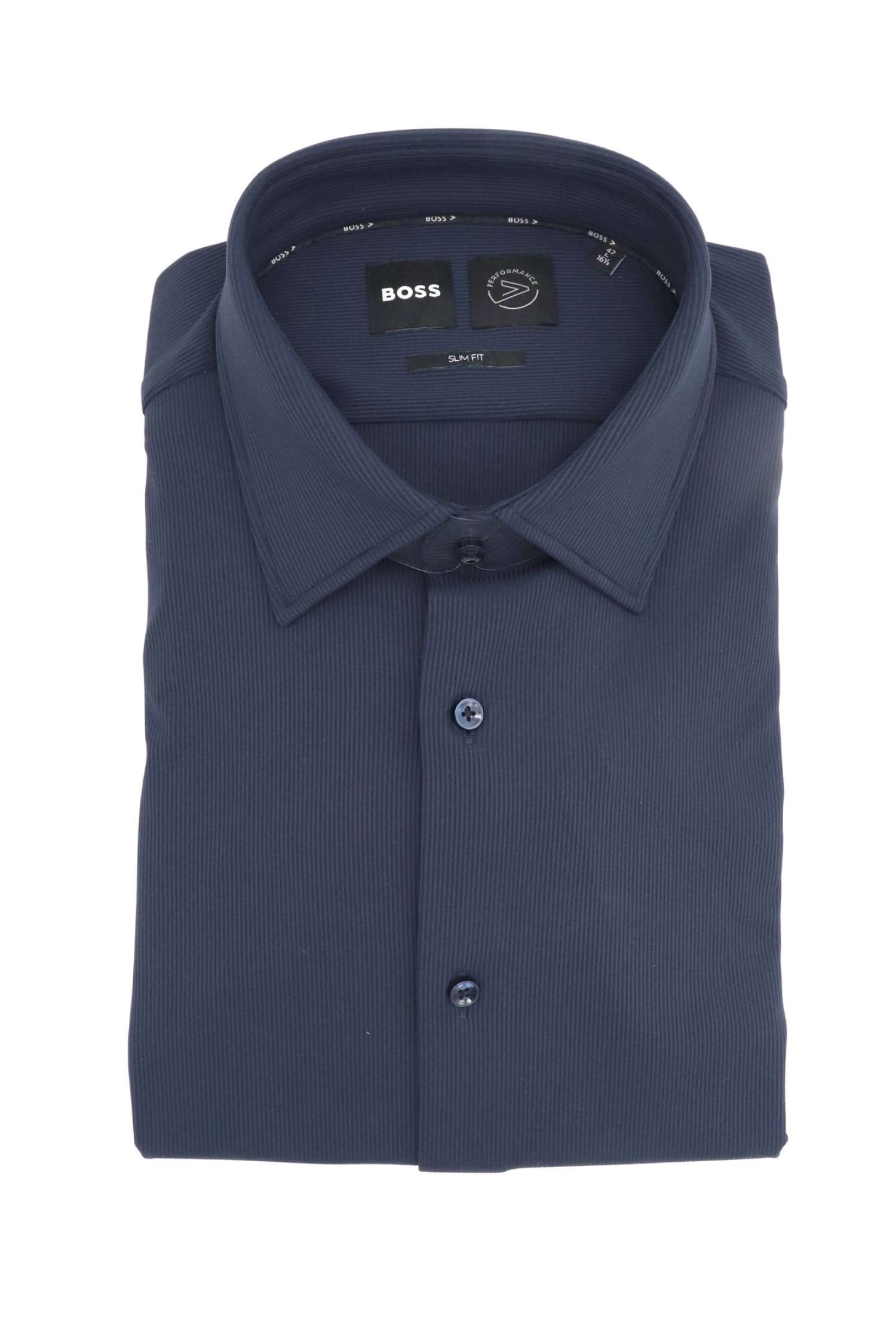 BOSS PERFORMANCE ΠΟΥΚΑΜΙΣΟ ΚΟΤΛΕ SLIM FIT P-HANK-KENT-C1-222 ΜΠΛΕ