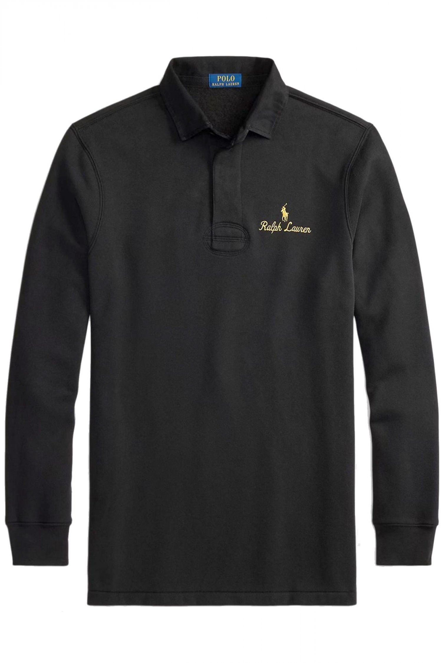 RALPH LAUREN POLO ΦΟΥΤΕΡ CLASSIC FIT GOLD LOGO ΜΑΥΡΟ