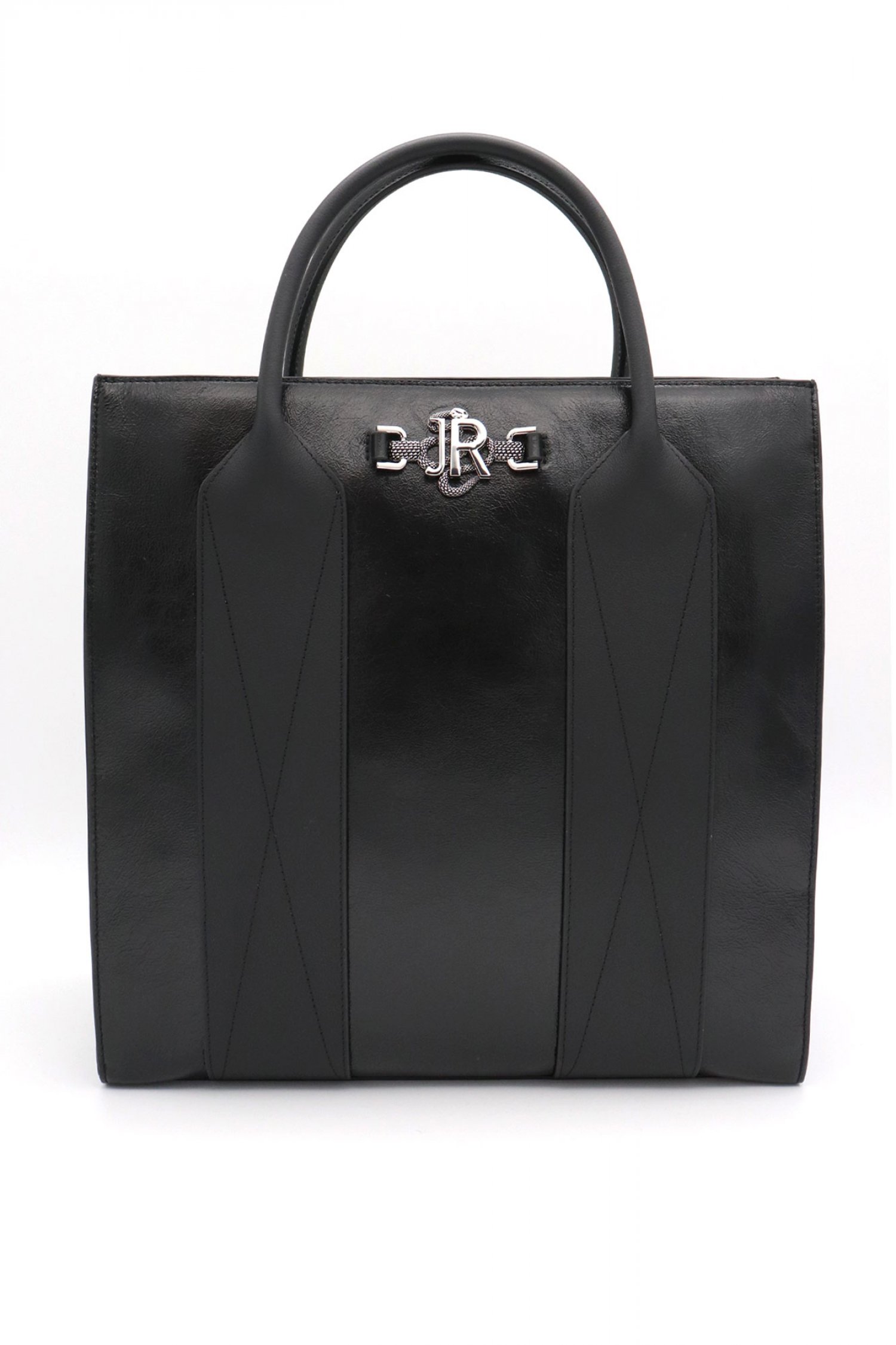 RICHMOND X ΤΣΑΝΤΑ ΧΕΙΡΟΣ/CROSS BODY TOTE MAALA SNAKE LOGO ΜΑΥΡΟ