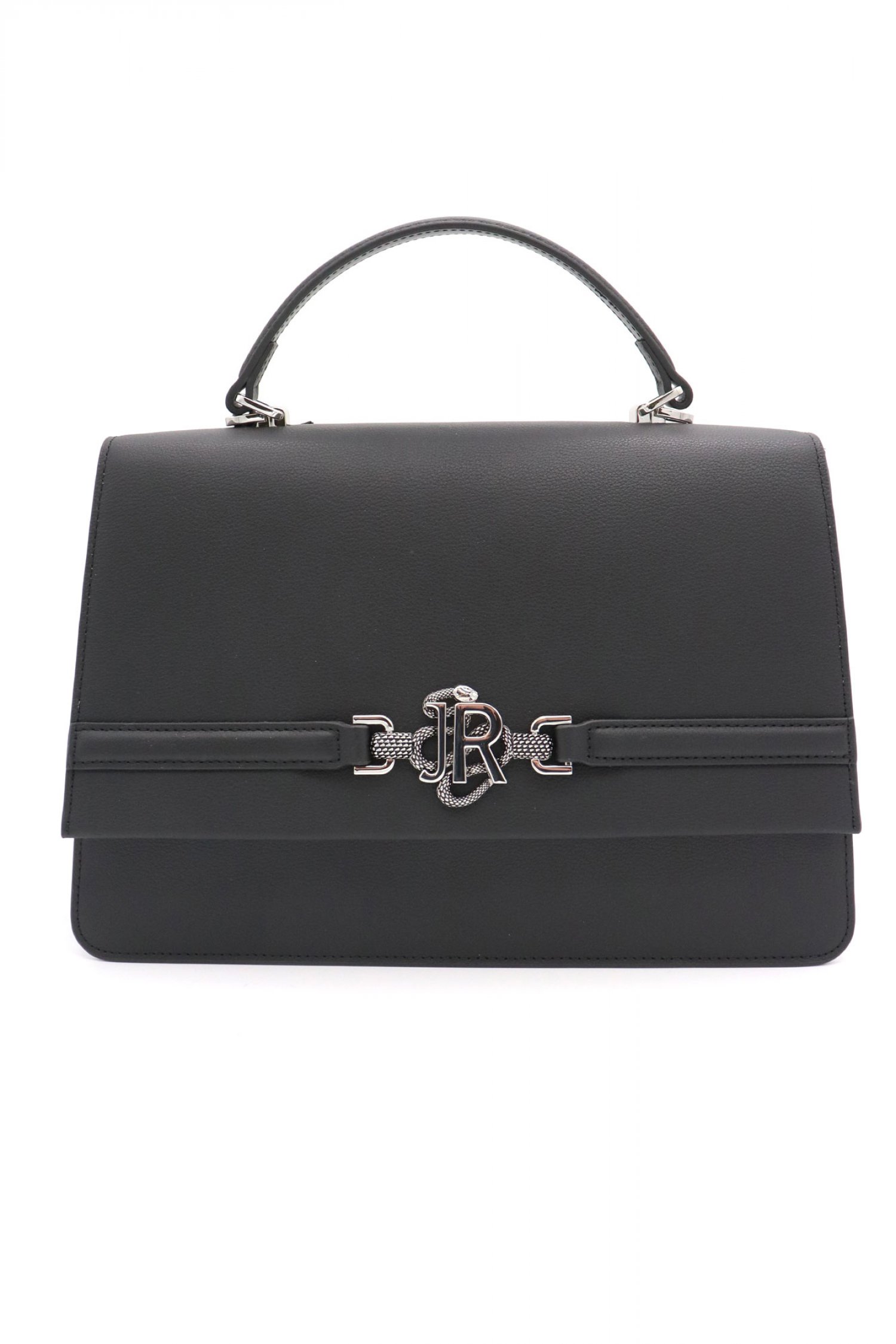 RICHMOND X ΤΣΑΝΤΑ ΧΕΙΡΟΣ/CROSS BODY BUSIA SNAKE LOGO ΜΑΥΡΟ