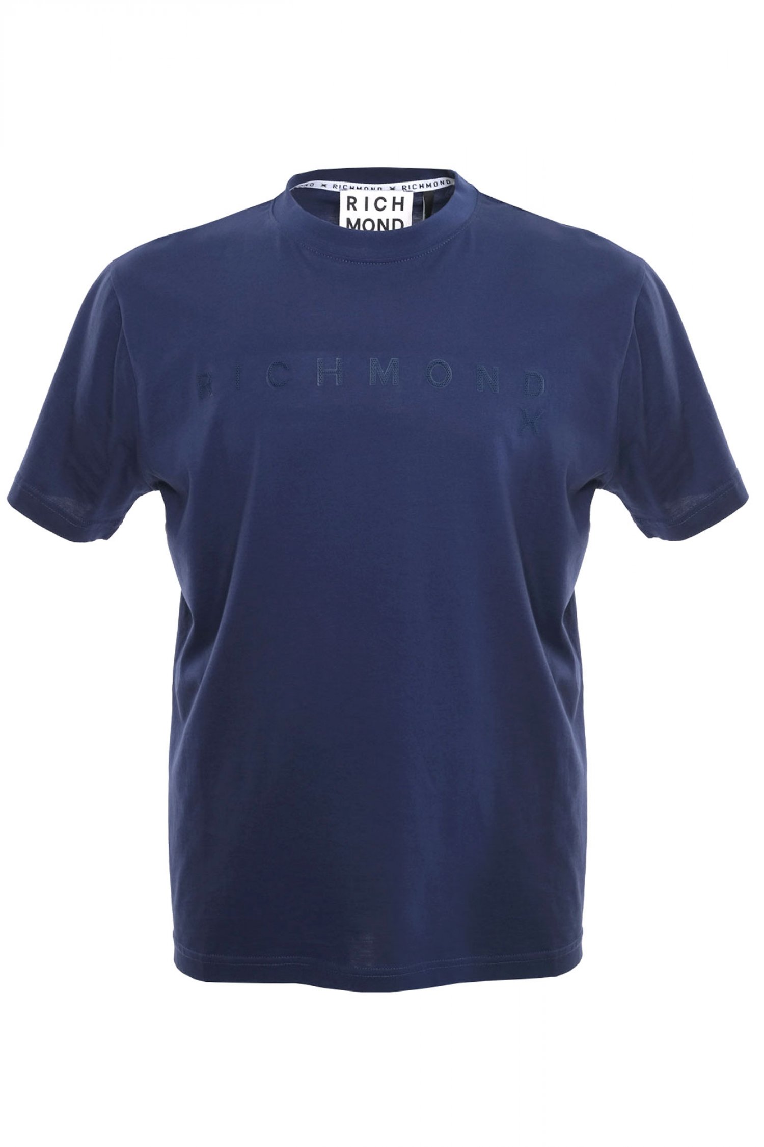 RICHMOND X T-SHIRT PATUM REGULAR FIT LOGO ΜΠΛΕ