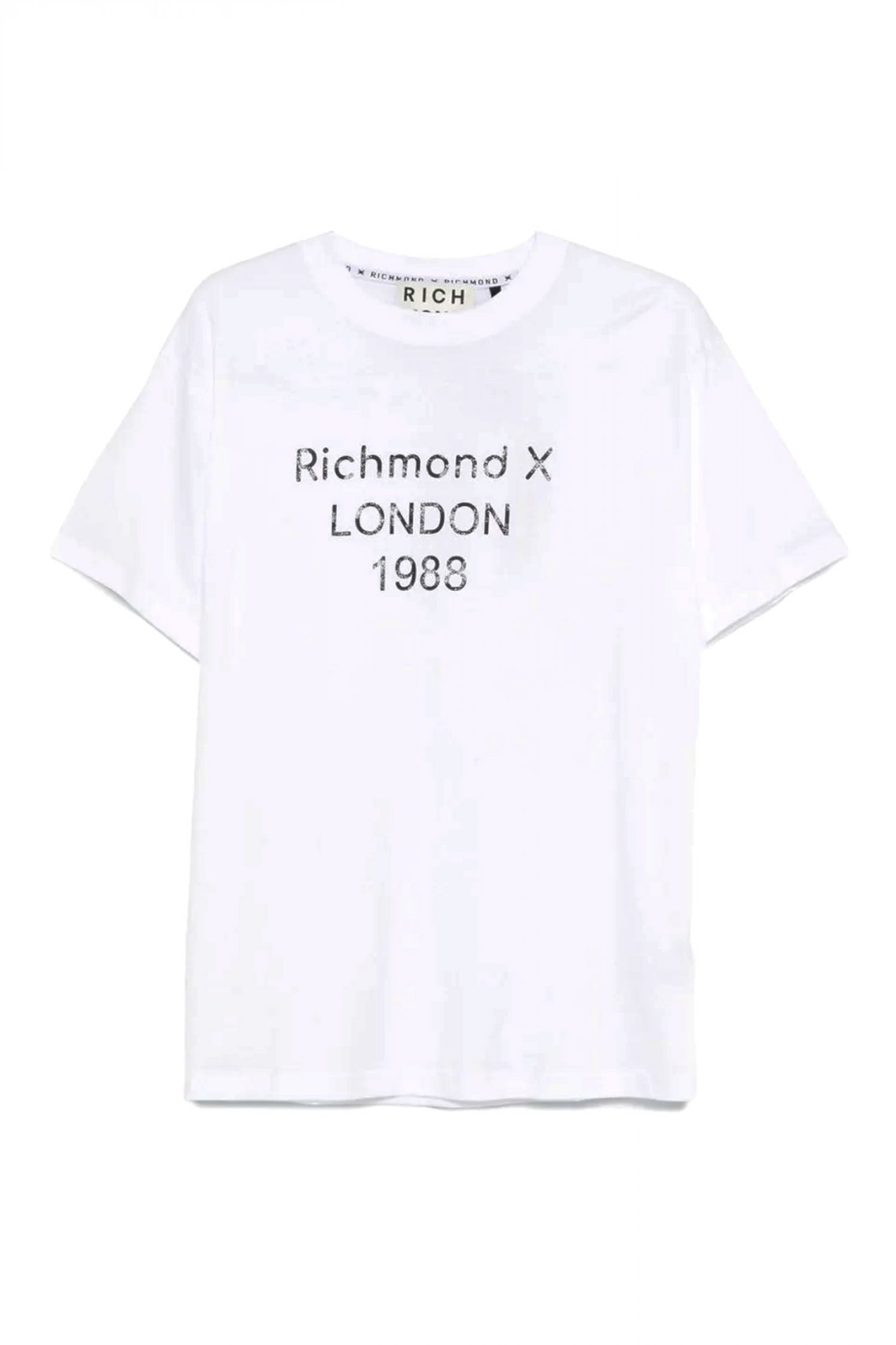 RICHMOND X T-SHIRT KORDIS BOXY FIT LOGO ΛΕΥΚΟ
