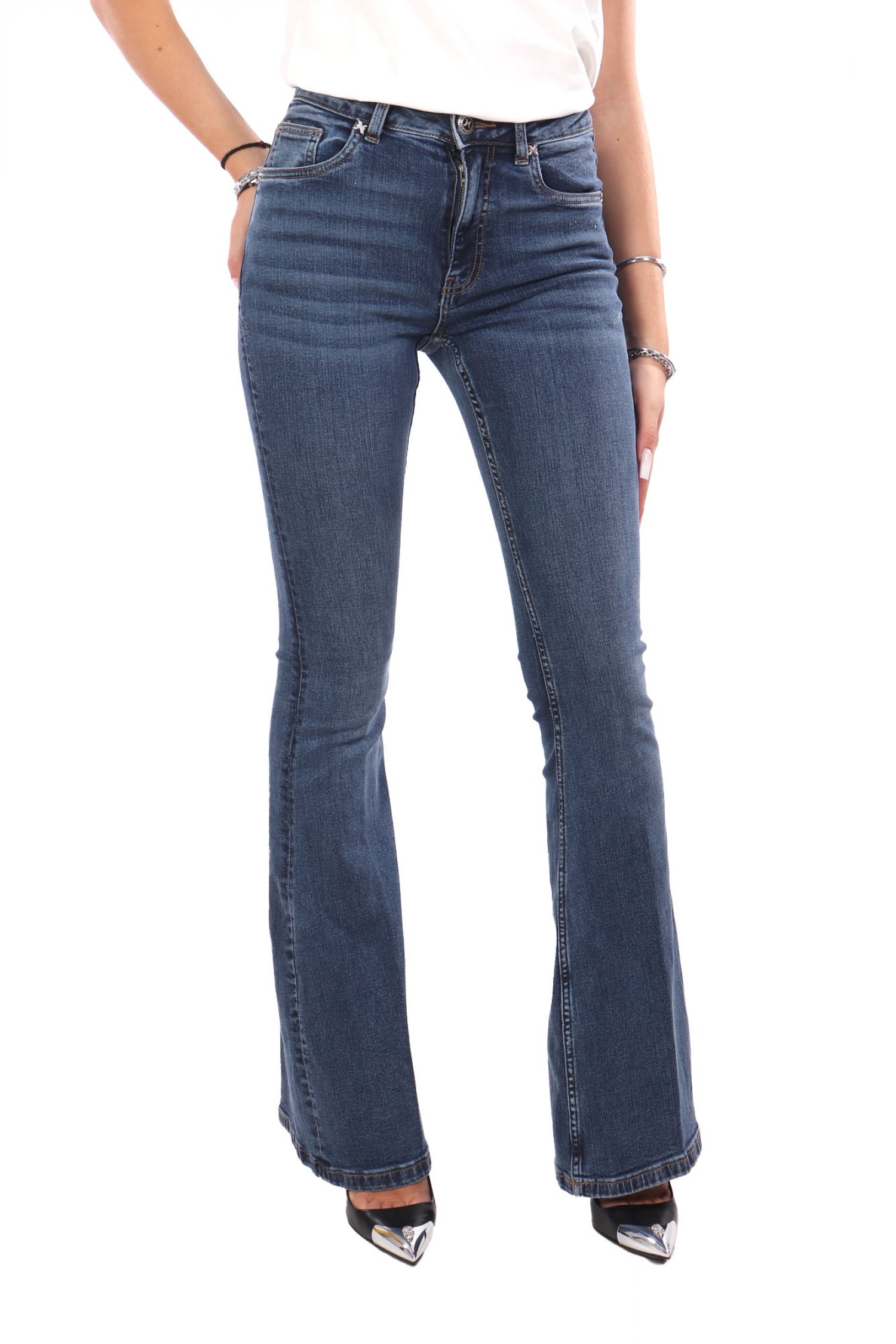 RICHMOND X ΠΑΝΤΕΛΟΝΙ JEANS SAPLI DARCY FLAIRED ΜΠΛΕ