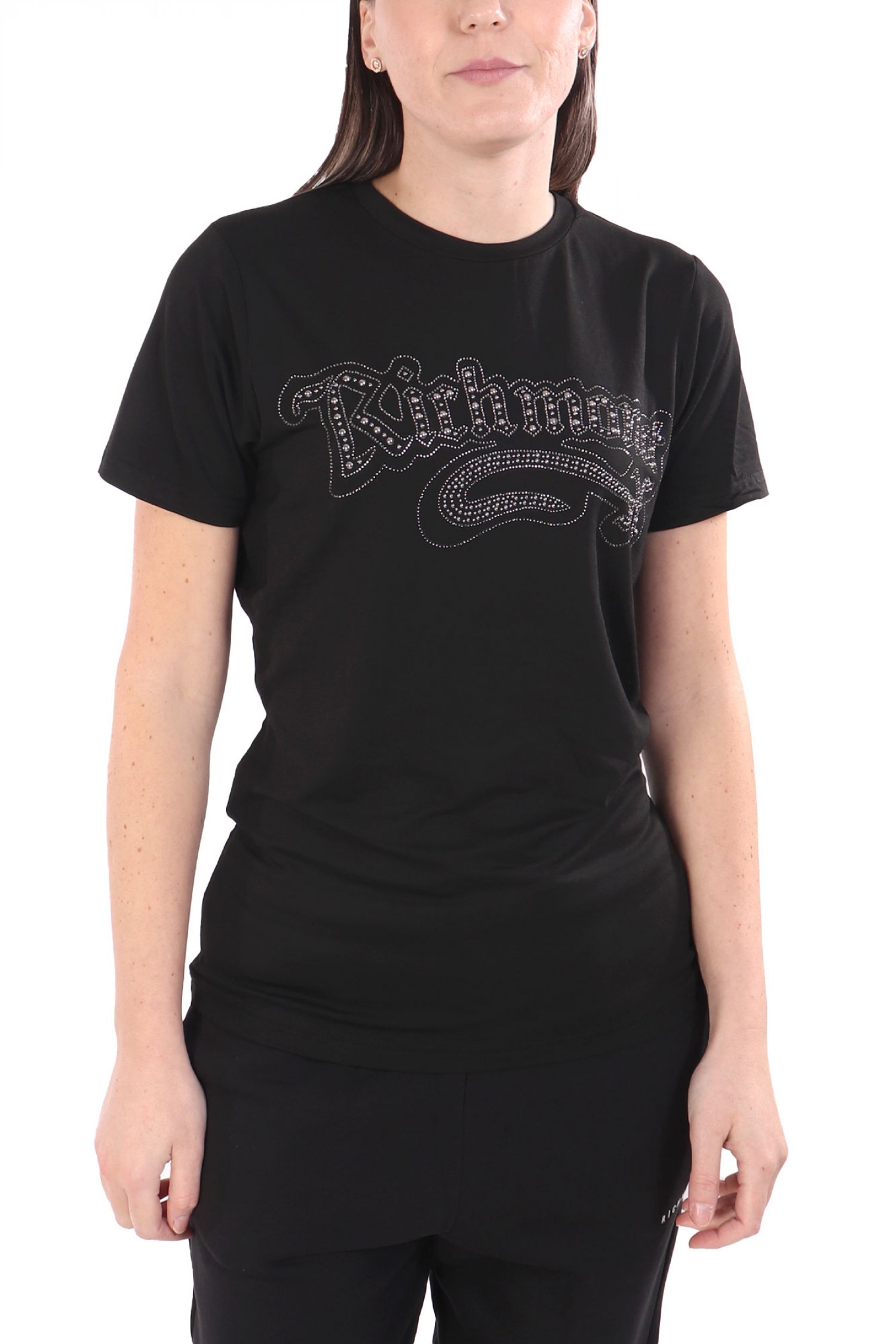 RICHMOND X T-SHIRT LANDIS LOGO ΣΤΡΑΣ ΜΑΥΡΟ