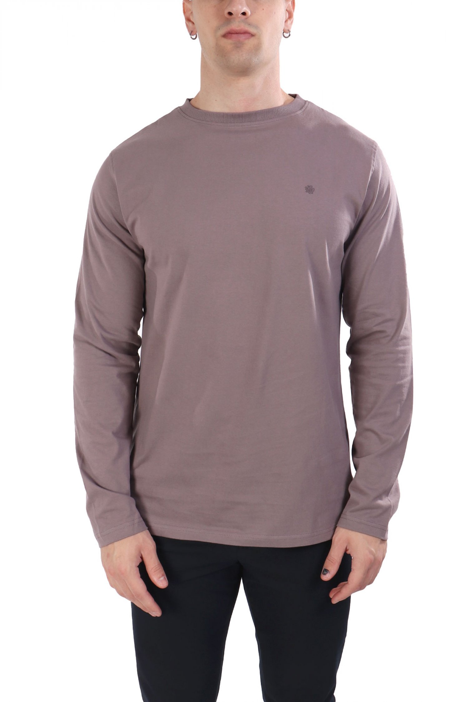 DORS T-SHIRT CREW NECK LOGO ΓΚΡΙ