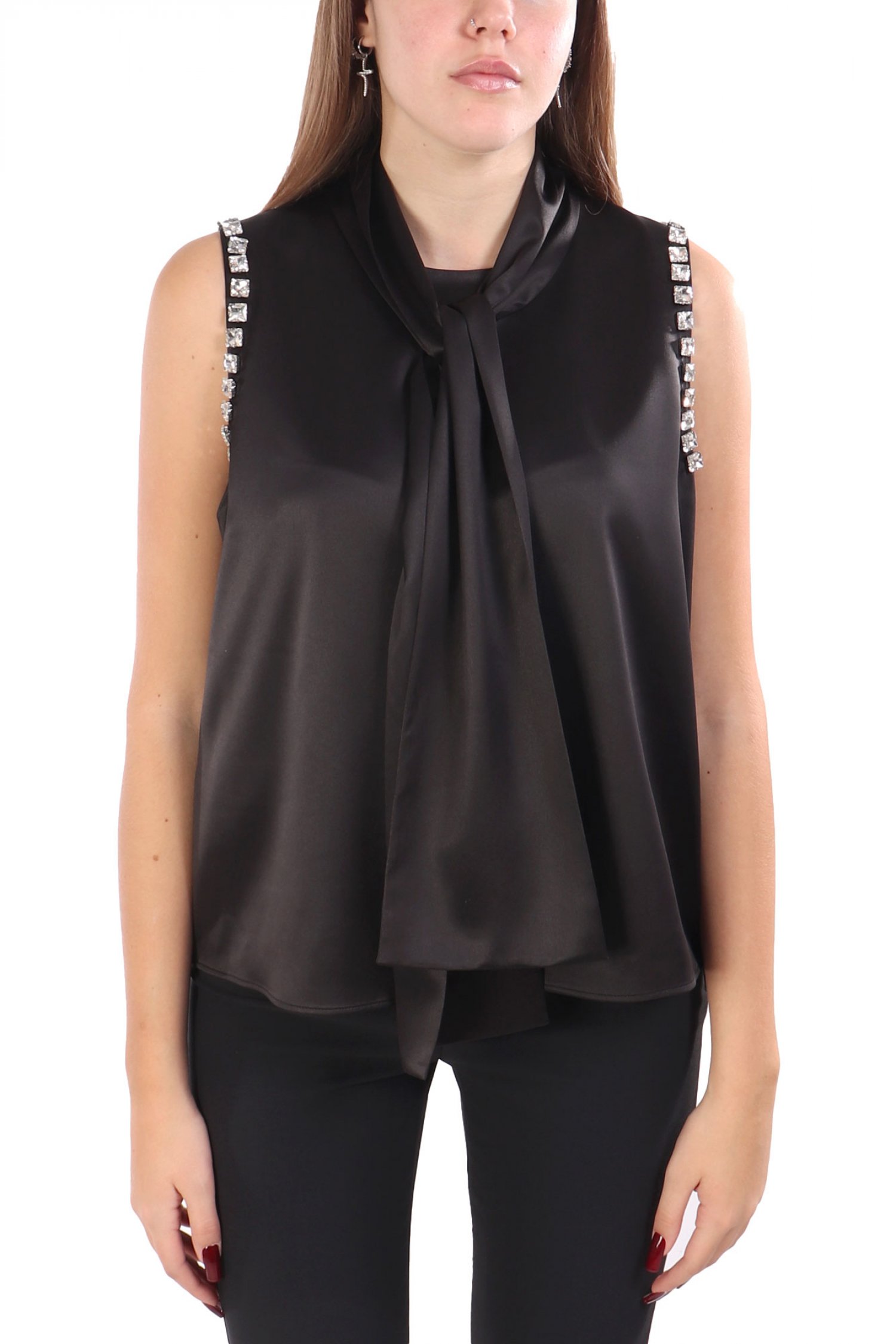 PINKO TOP ENRIQUETA TOP ΜΑΥΡΟ