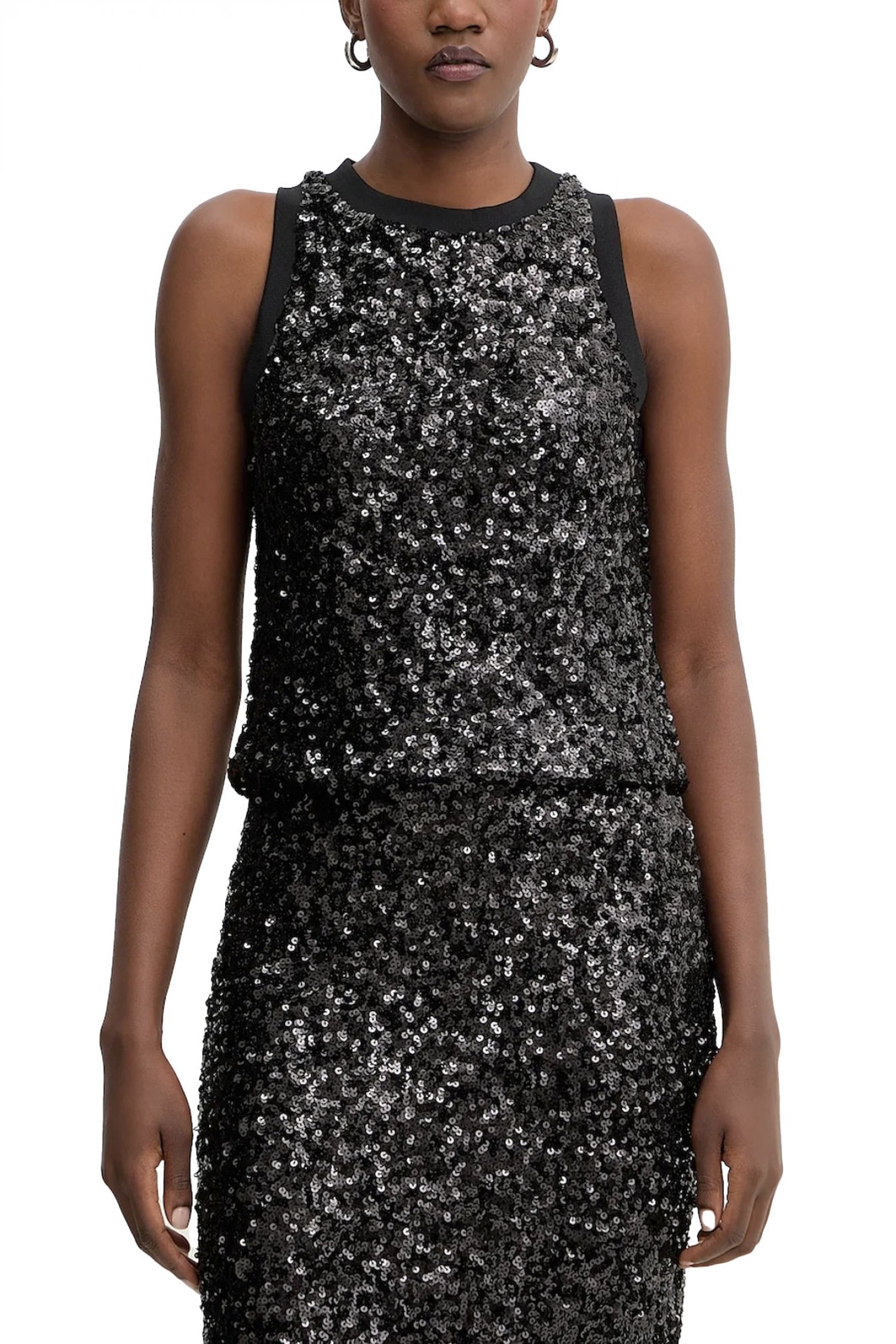 MARELLA TOP FILLY CREW NECK ΠΑΓΙΕΤΑ ΜΑΥΡΟ