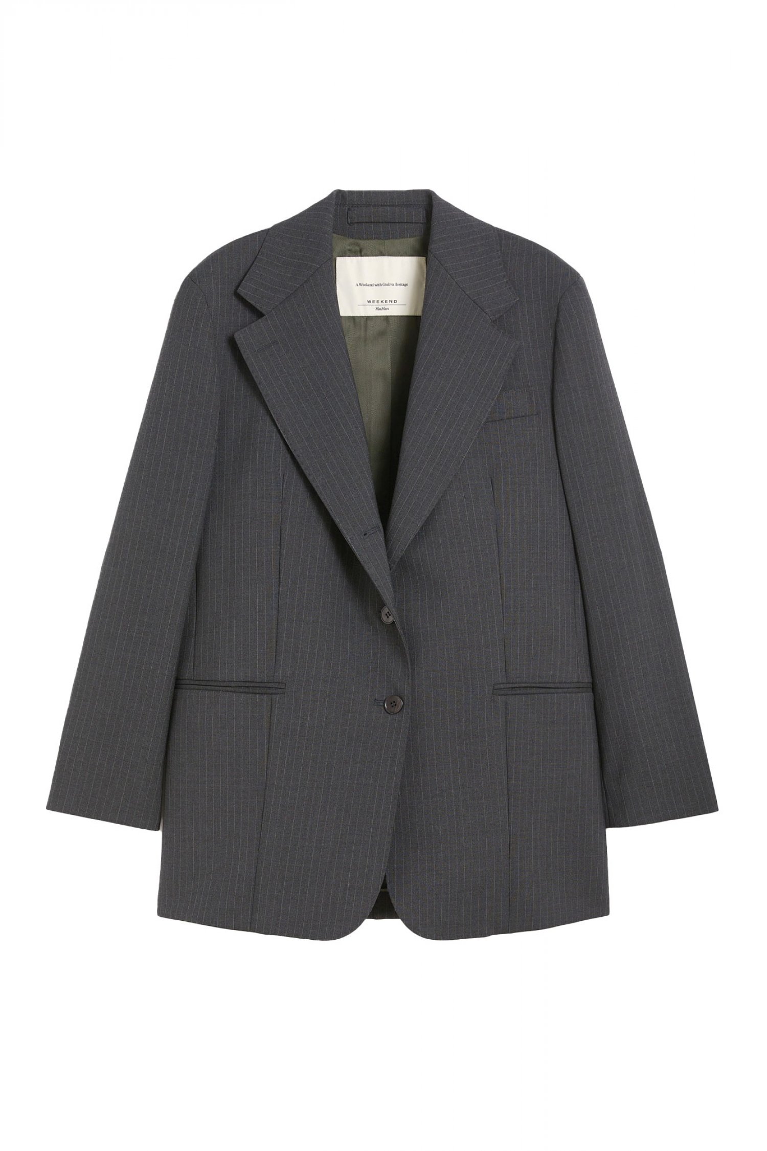 MAX MARA WEEKEND ΣΑΚΑΚΙ EDMEA ΡΙΓΕ ΣΚΟΥΡΟ ΓΚΡΙ