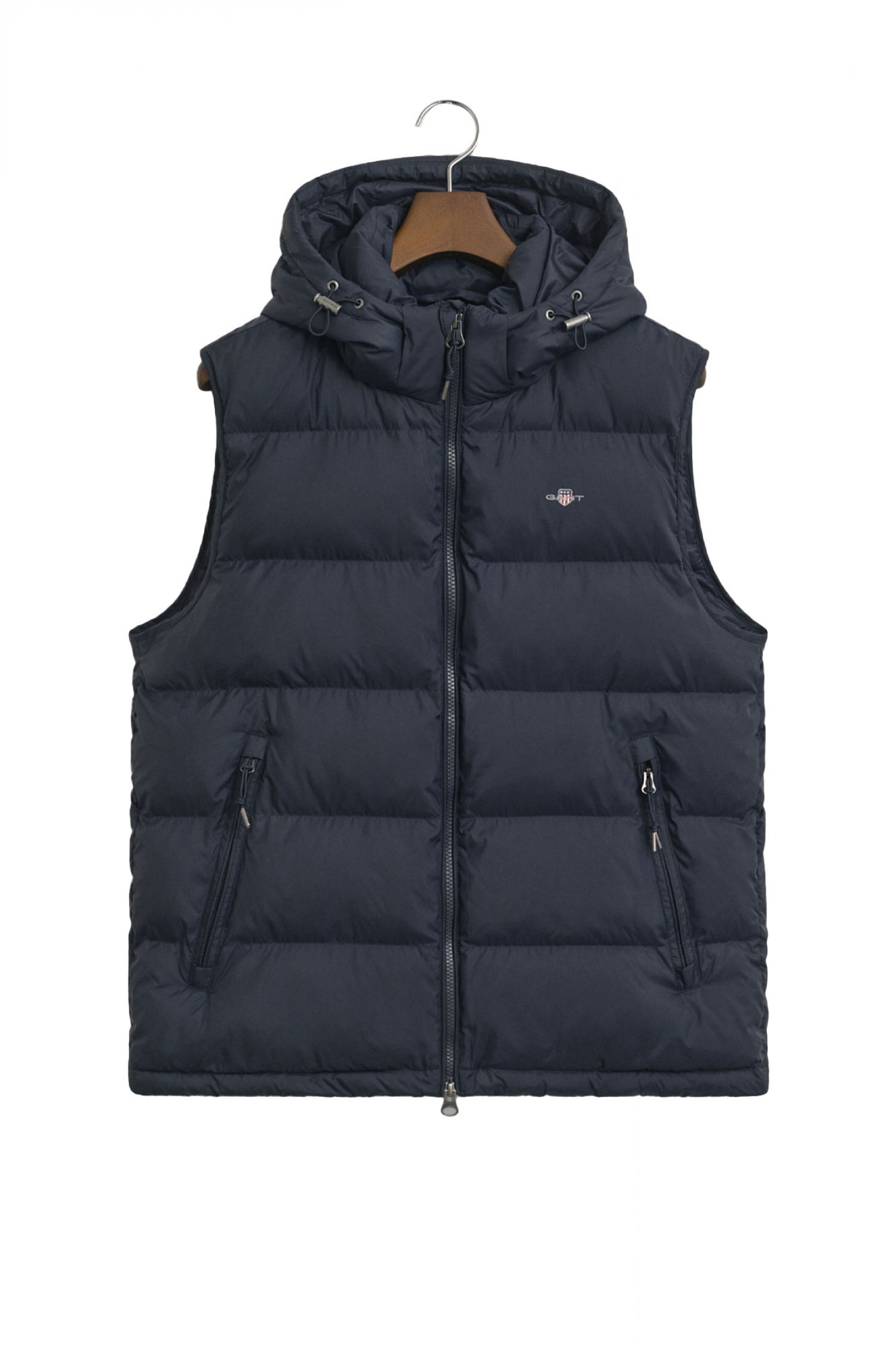 GANT ΜΠΟΥΦΑΝ ΑΜΑΝΙΚΟ ACTIVE CLOUD VEST ΜΕ ΑΠΟΣΠΩΜΕΝΗ ΚΟΥΚΟΥΛΑ ΜΠΛΕ