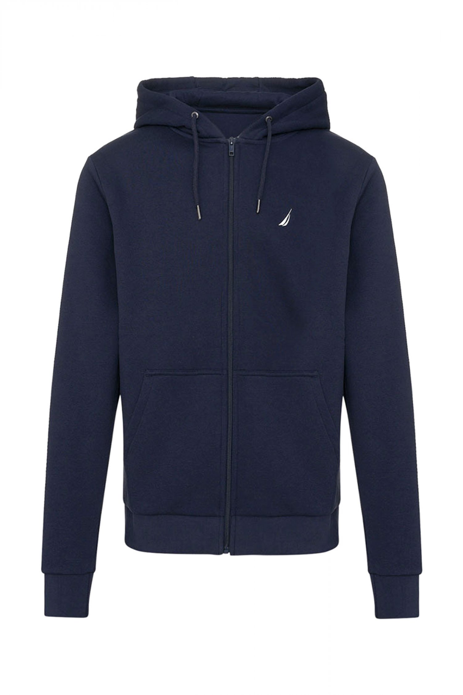 NAUTICA ΦΟΥΤΕΡ ZIPHOOD REGULAR FIT CABRERO LOGO ΜΠΛΕ