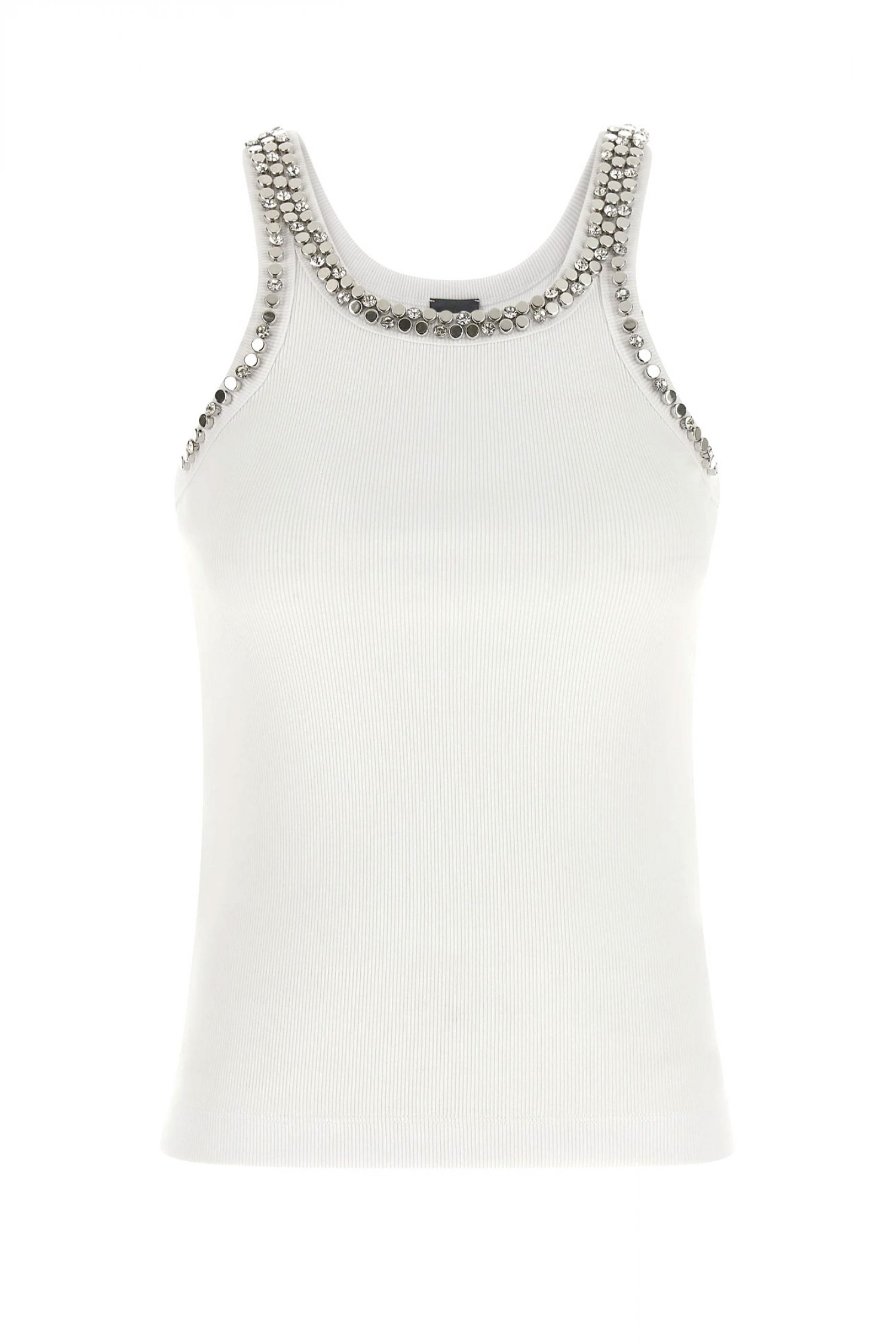 PINKO PINKO ΦΑΝΕΛΑΚΙ CORIANDOLI TANK TOP ΛΕΥΚΟ