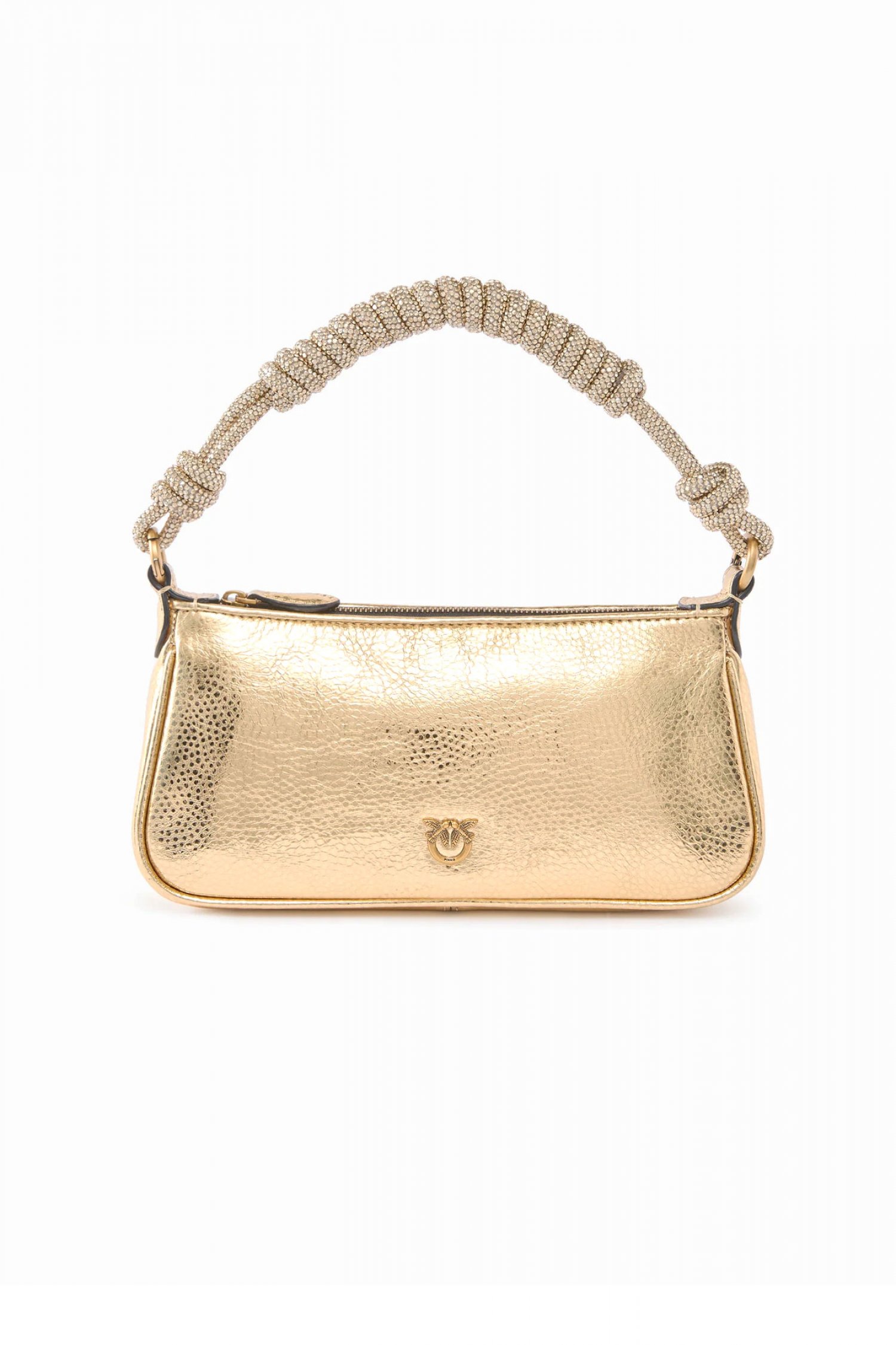 PINKO ΤΣΑΝΤΑΚΙ HALF MOON BAGUETTE MINI ΧΡΥΣΗ