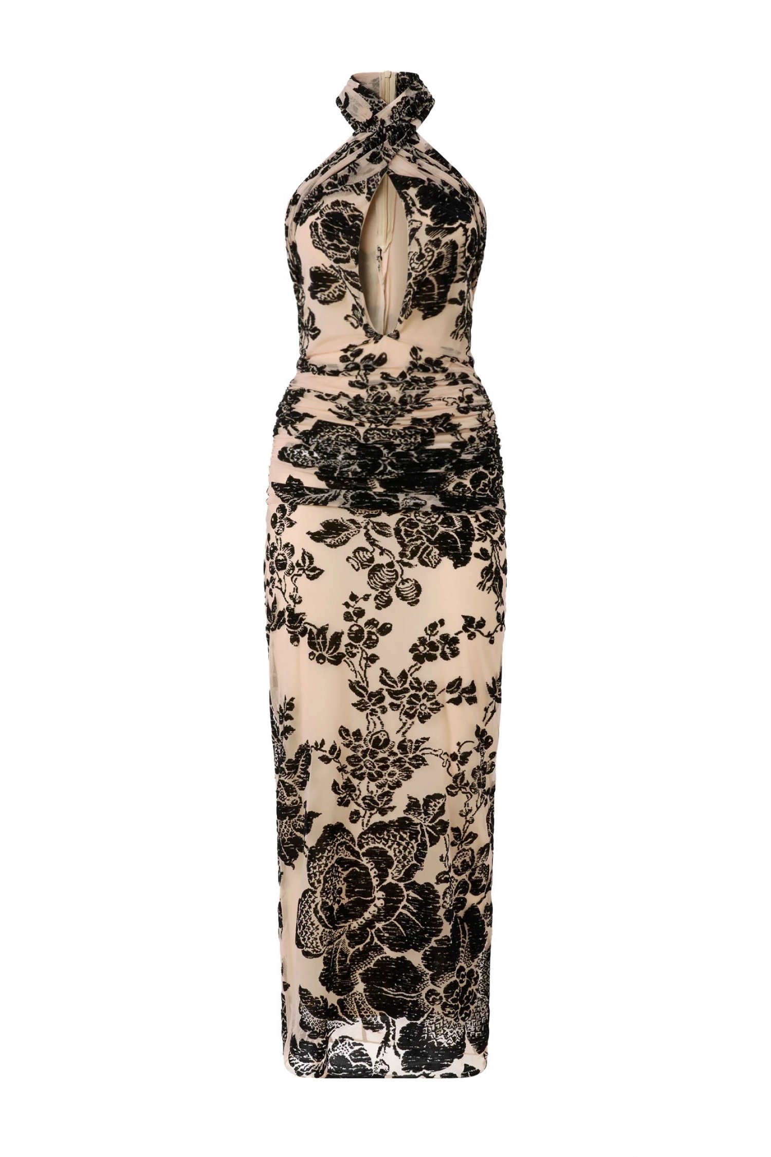 PINKO ΦΟΡΕΜΑ RISIKO DRESS ΜΠΕΖ-ΜΑΥΡΟ