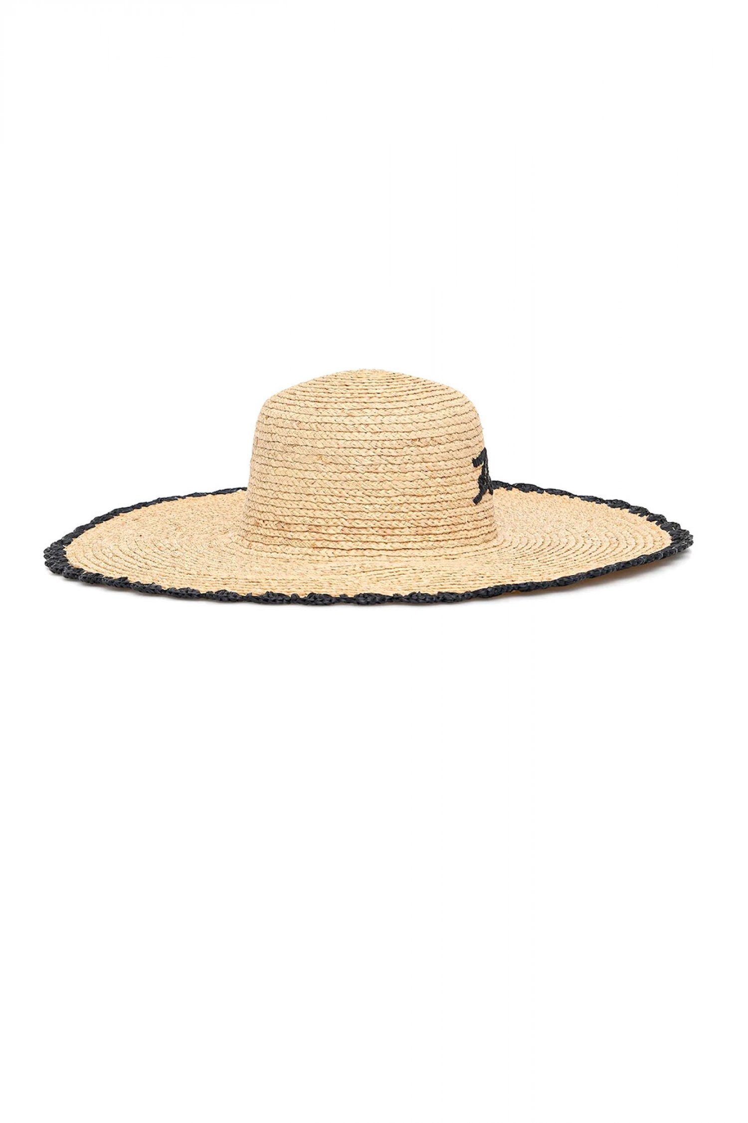 KARL LAGERFELD KARL LAGERFELD ΚΑΠΕΛΟ ΠΑΡΑΛΙΑΣ K/SIGNATURE BEACH HAT LOGO ΜΠΕΖ-ΜΑΥΡΟ