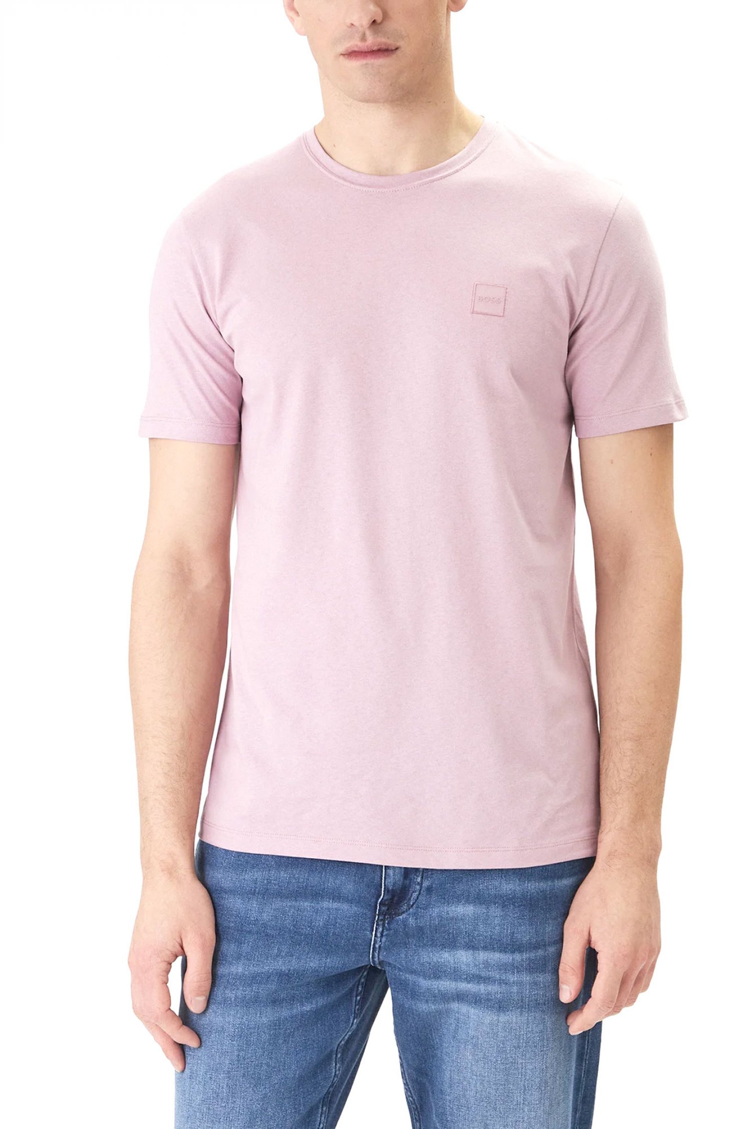 BOSS CASUAL T-SHIRT TALES ΡΟΖ