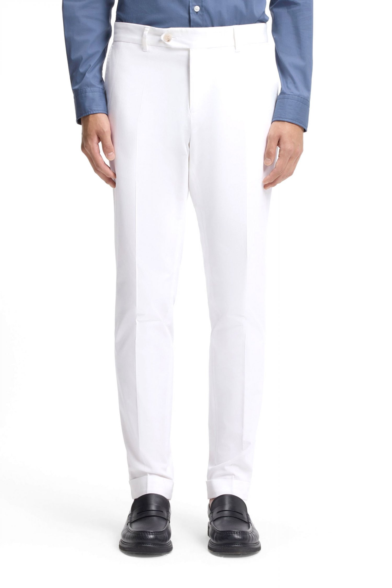 BOSS ΠΑΝΤΕΛΟΝΙ CHINO SLIM FIT C-GENIUS-TU-WG-261F ΛΕΥΚΟ