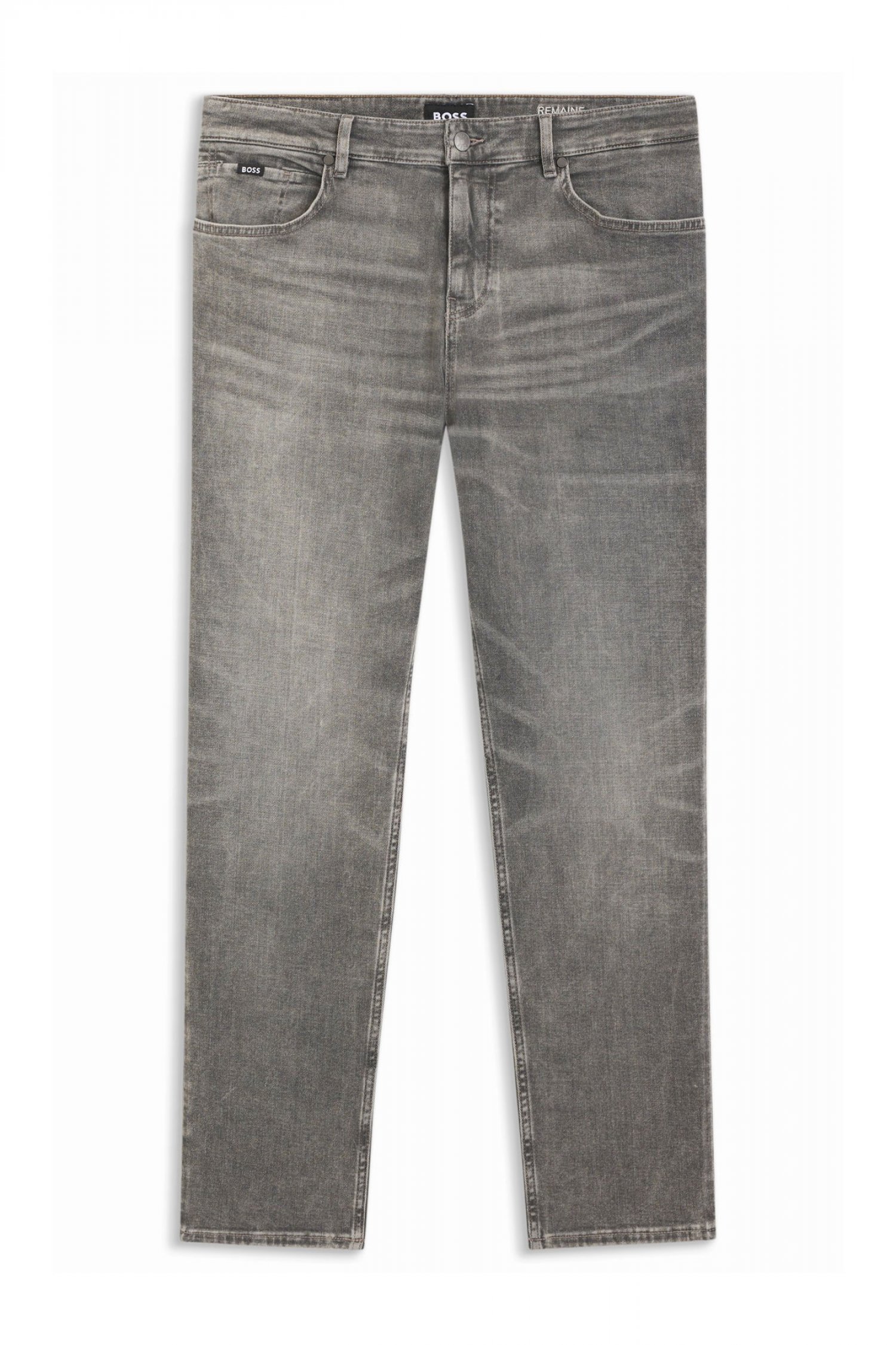 BOSS ΠΑΝΤΕΛΟΝΙ JEANS C-REMAINE REGULAR FIT ΓΚΡΙ