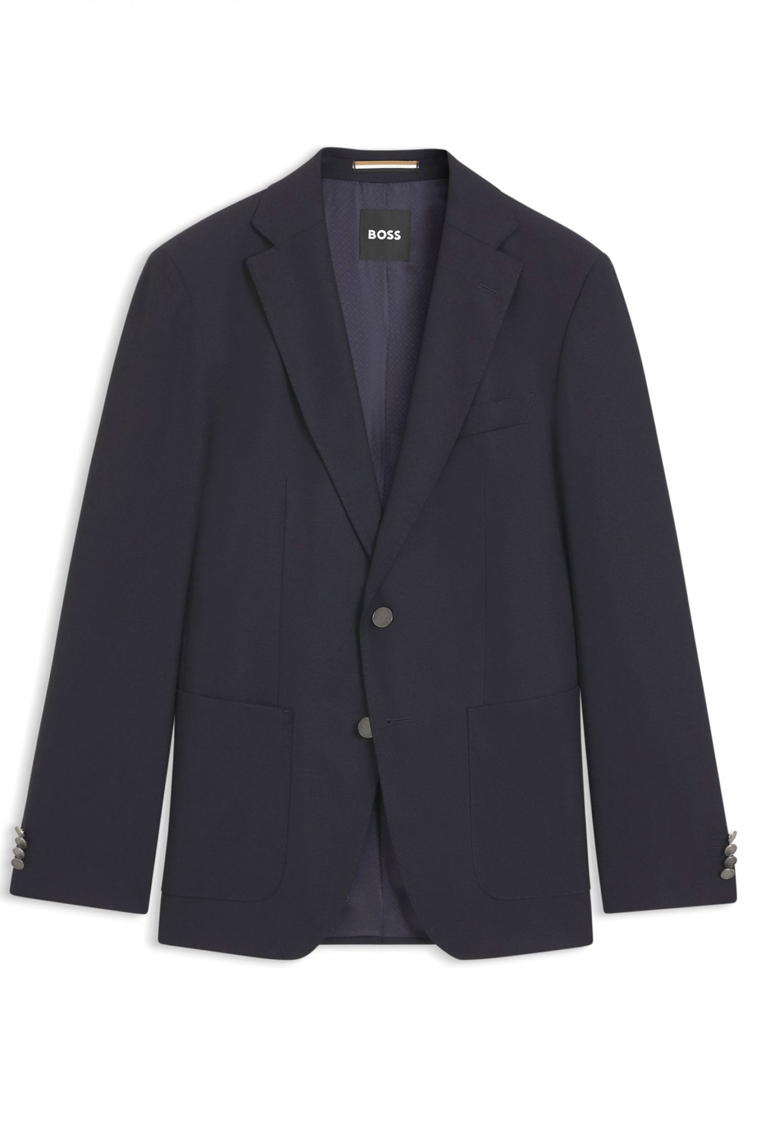 BOSS ΣΑΚΑΚΙ BLAZER REGULAR FIT H-HUTSON-2PP-253 REDA BI-STRETCH ΜΠΛΕ