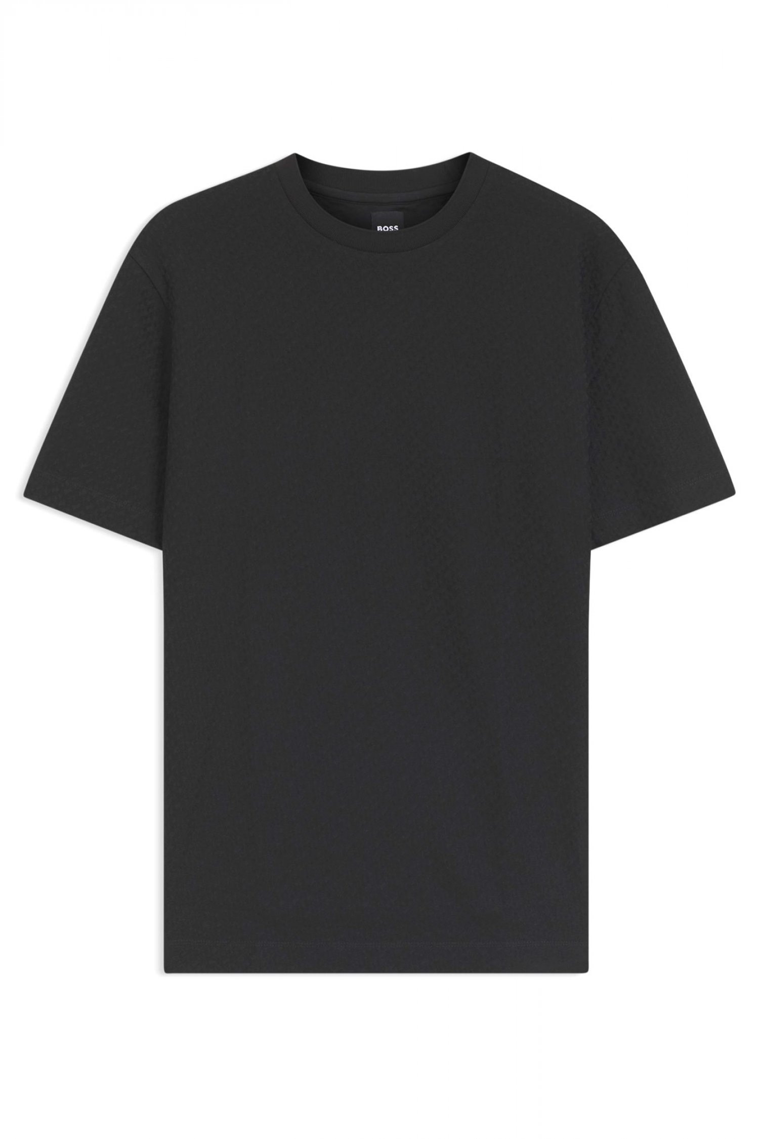 BOSS T-SHIRT ALL OVER LOGO H-THOMPSON 228 ΜΑΥΡΟ