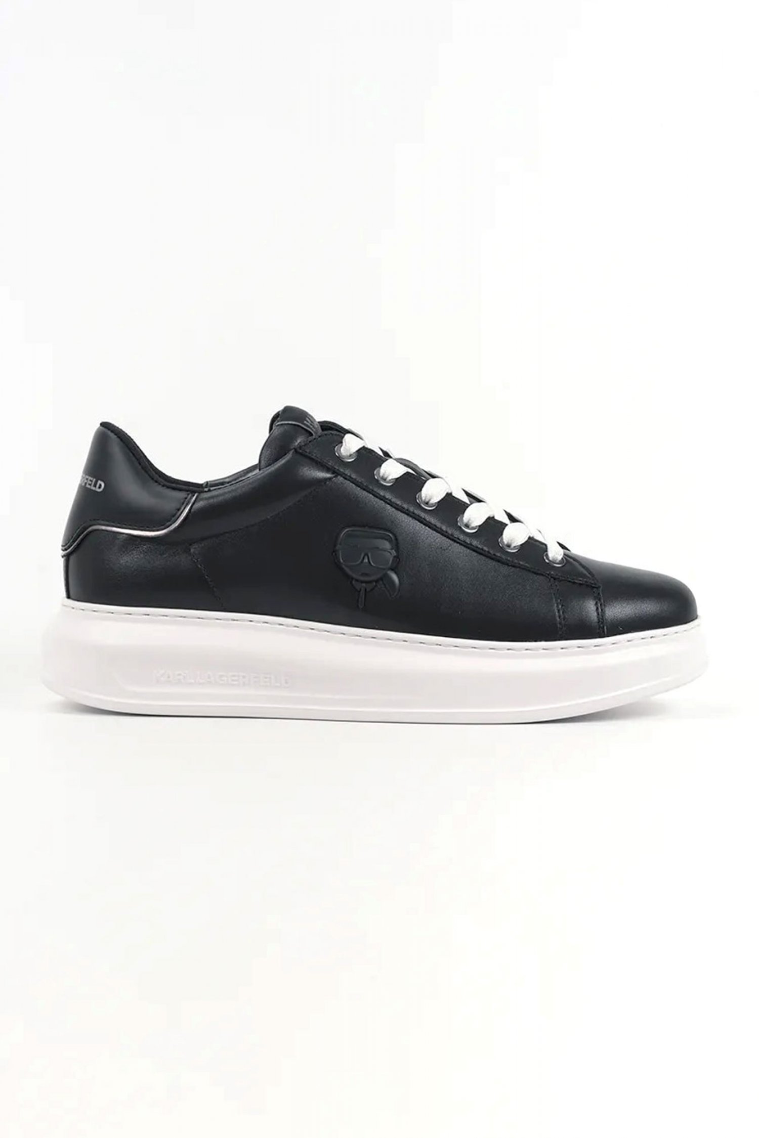 KARL LAGERFELD ΠΑΠΟΥΤΣΙΑ SNEAKERS KAPRI NFT RELIEF LO ΜΑΥΡΟ