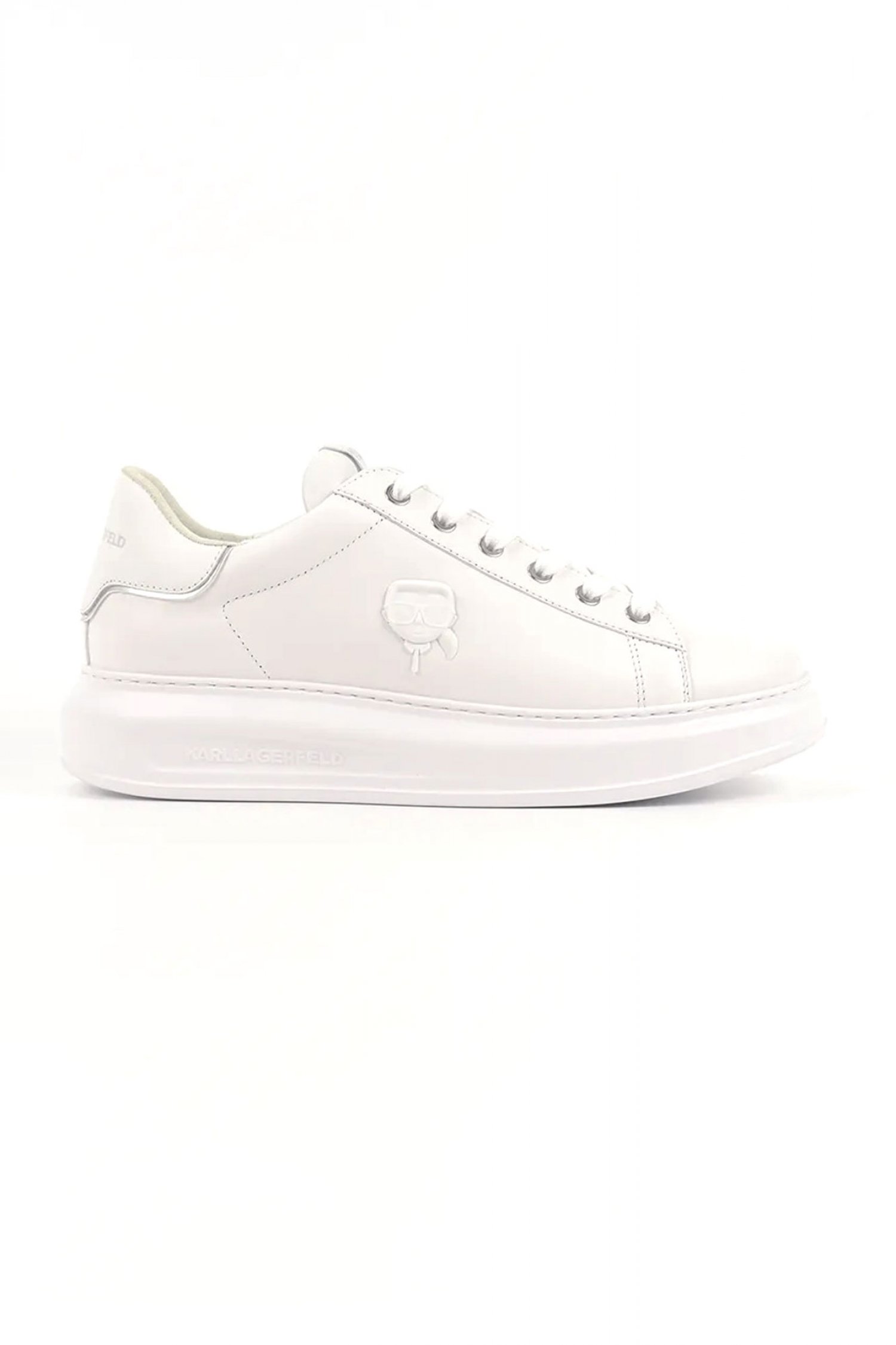 KARL LAGERFELD ΠΑΠΟΥΤΣΙΑ SNEAKERS KAPRI NFT RELIEF LO ΛΕΥΚΟ