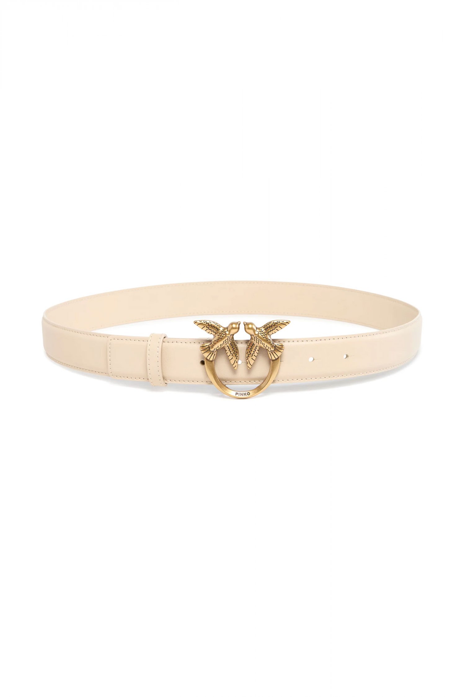 PINKO PINKO ΖΩΝΗ LOVE BERRY H3 BELT ΜΠΕΖ-ANTIQUE GOLD