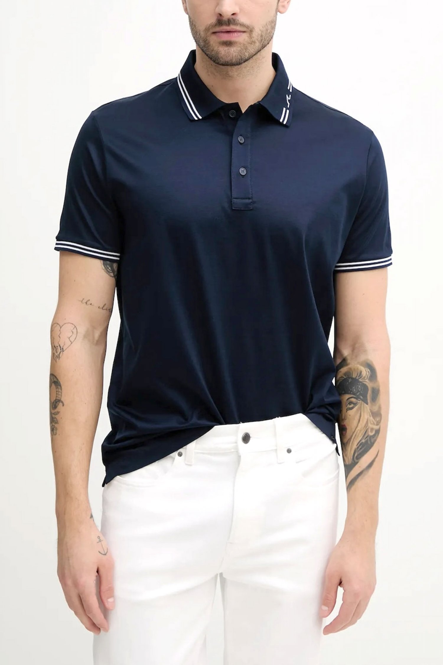 PAUL&SHARK POLO LOGO LOGO ΜΠΛΕ