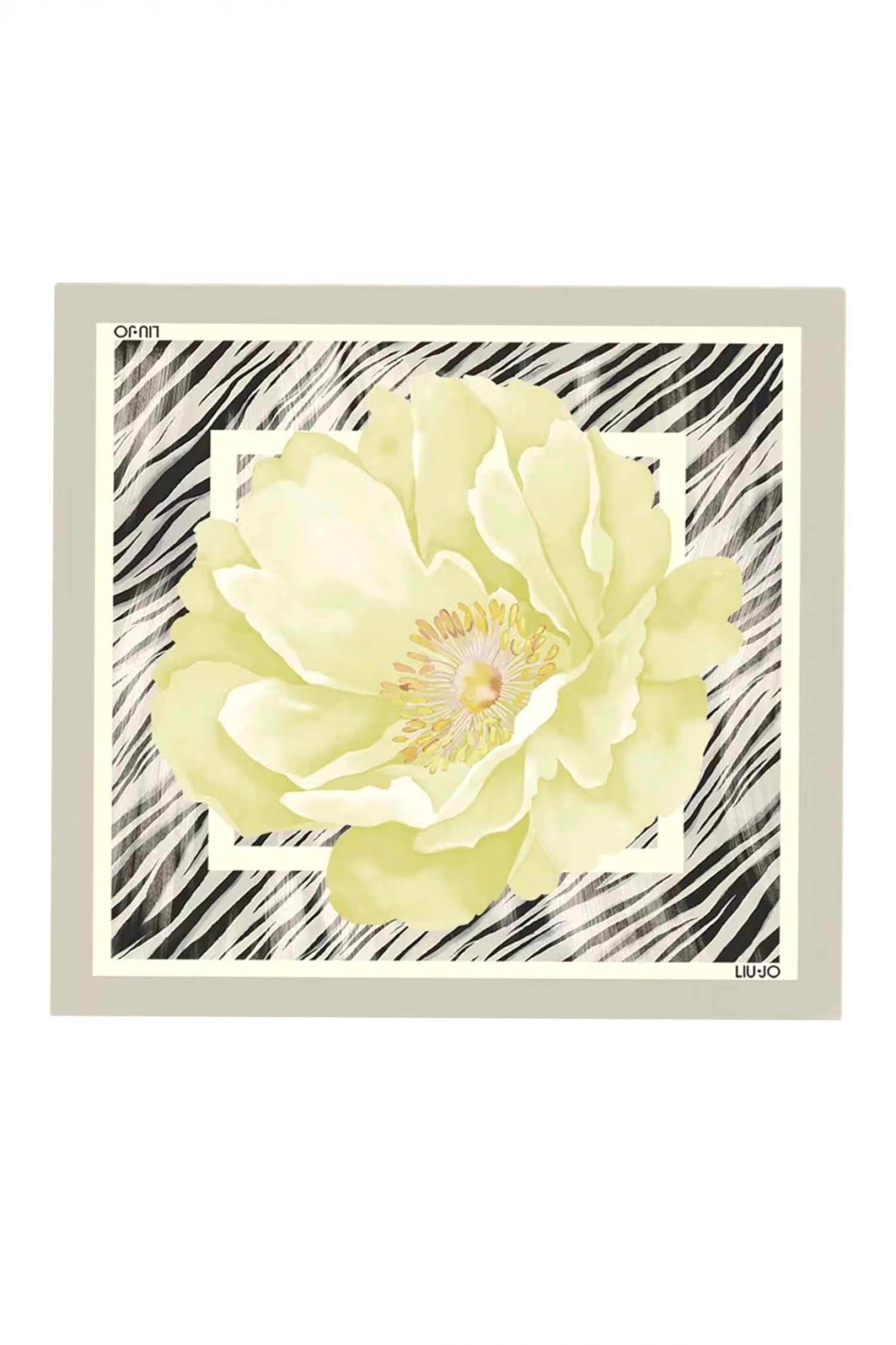 LIU-JO LIU-JO BETTER FLOWERS ΦΟΥΛΑΡΙ ΛΟΥΛΟΥΔΙ ΓΚΡΙ-ΚΙΤΡΙΝΟ