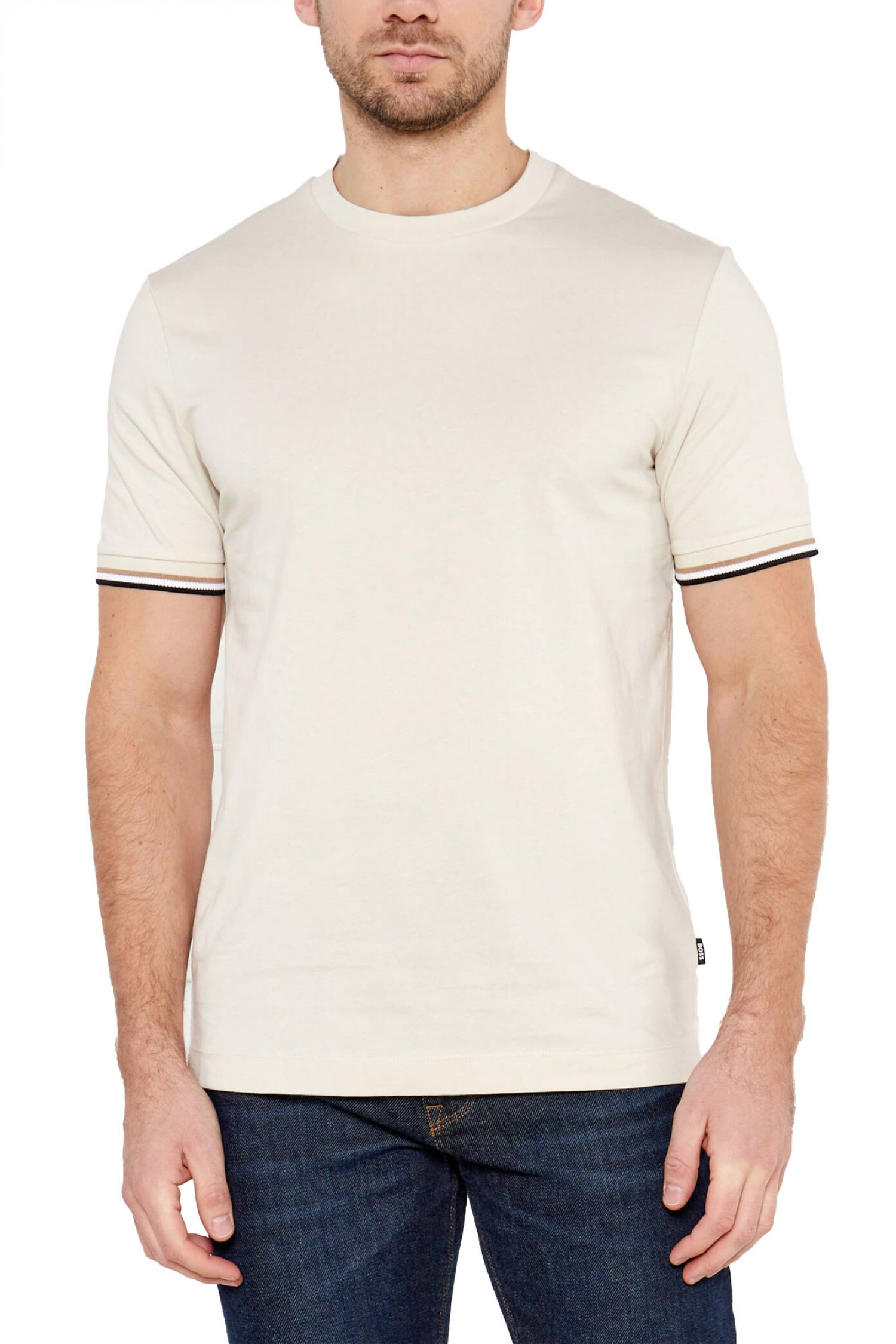 BOSS T-SHIRT THOMPSON 04 ΕΚΡΟΥ