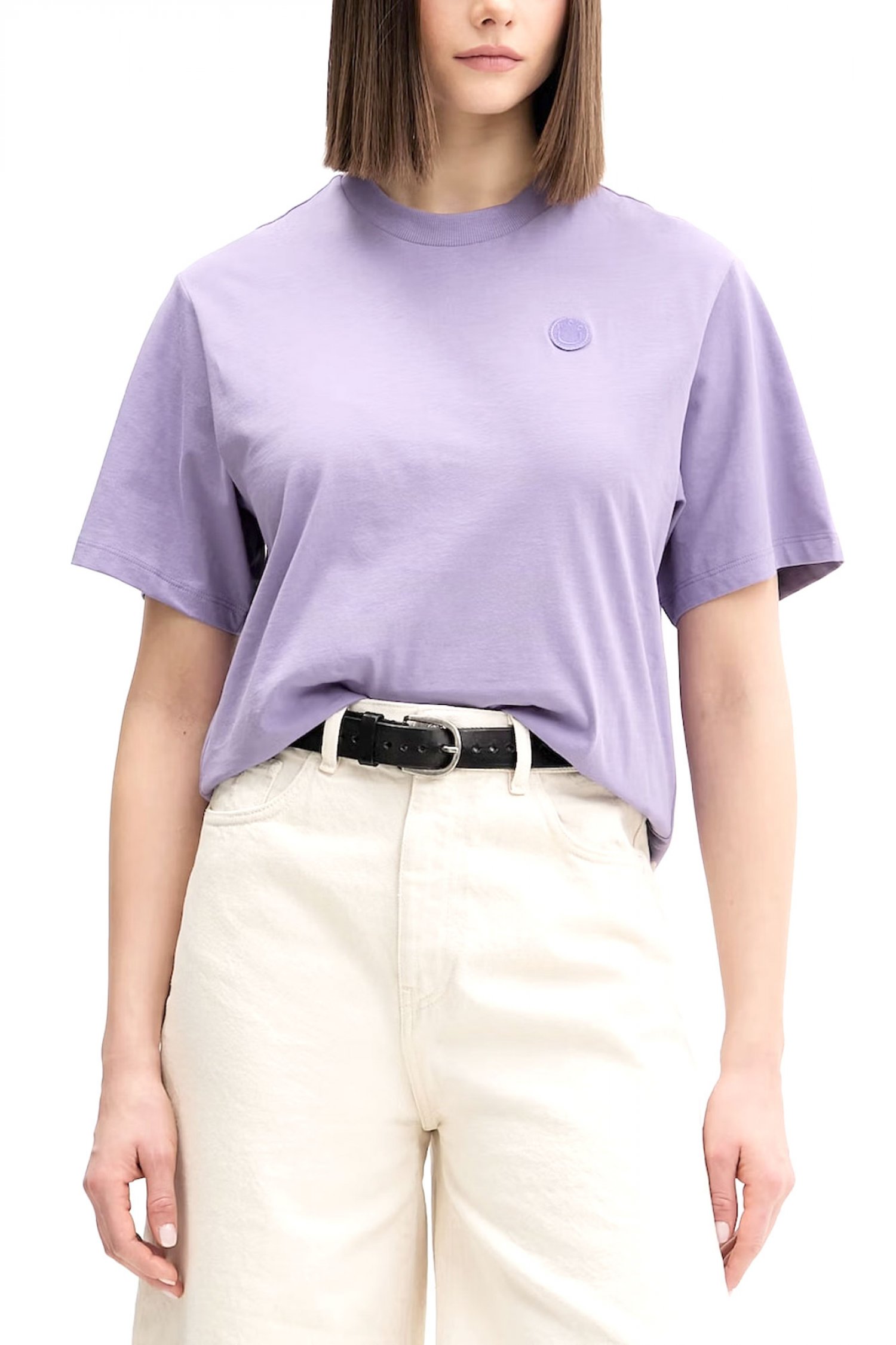 HUGO BLUE T-SHIRT VINTAGE TEE_B_1 JERSEY LOGO ΜΩΒ