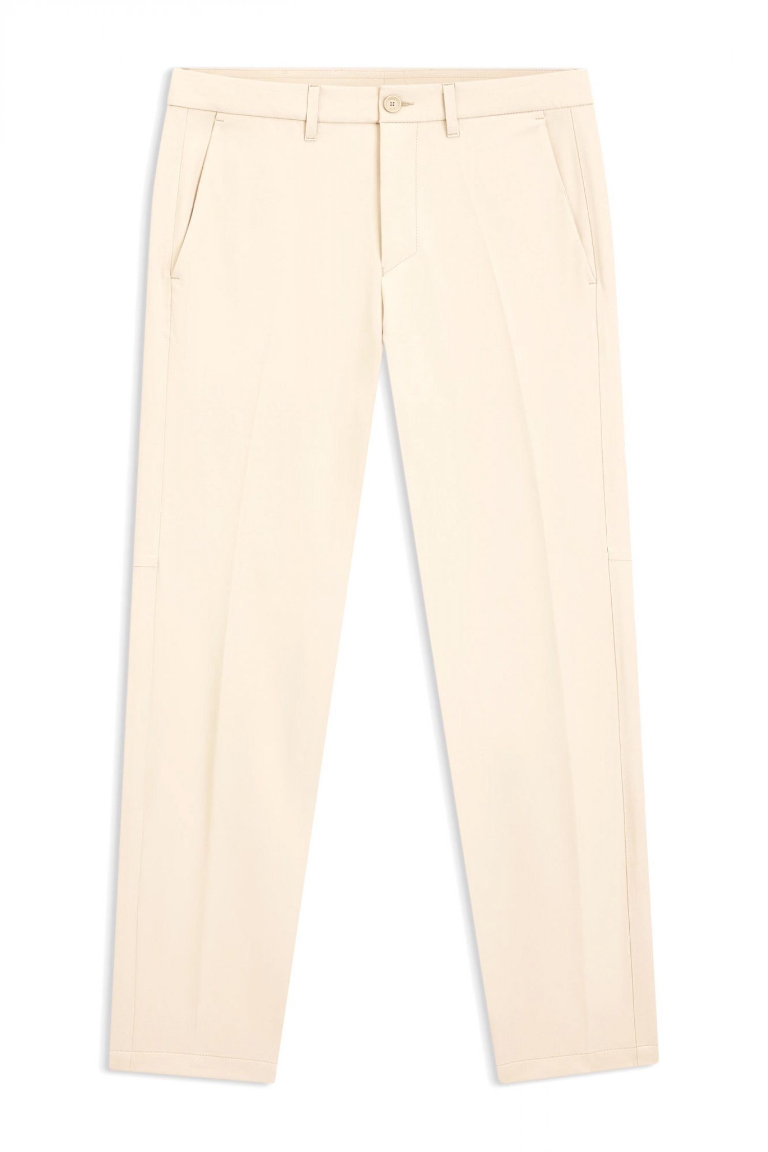 BOSS ATHLEISURE ΠΑΝΤΕΛΟΝΙ CHINO SLIM FIT T_COMMUTER-SLIM ΜΠΕΖ