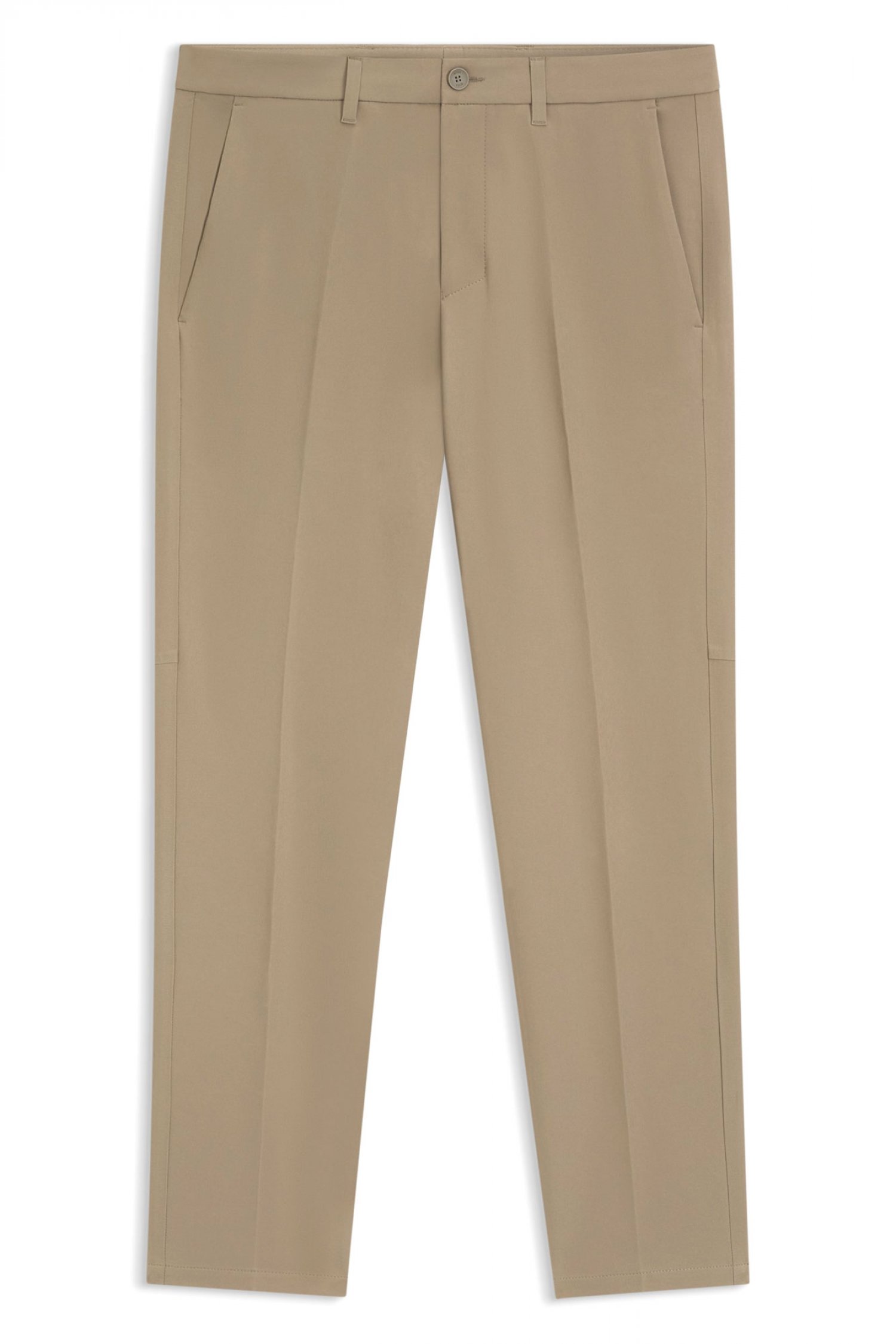 BOSS ATHLEISURE ΠΑΝΤΕΛΟΝΙ CHINO SLIM FIT T_COMMUTER-SLIM ΜΠΕΖ